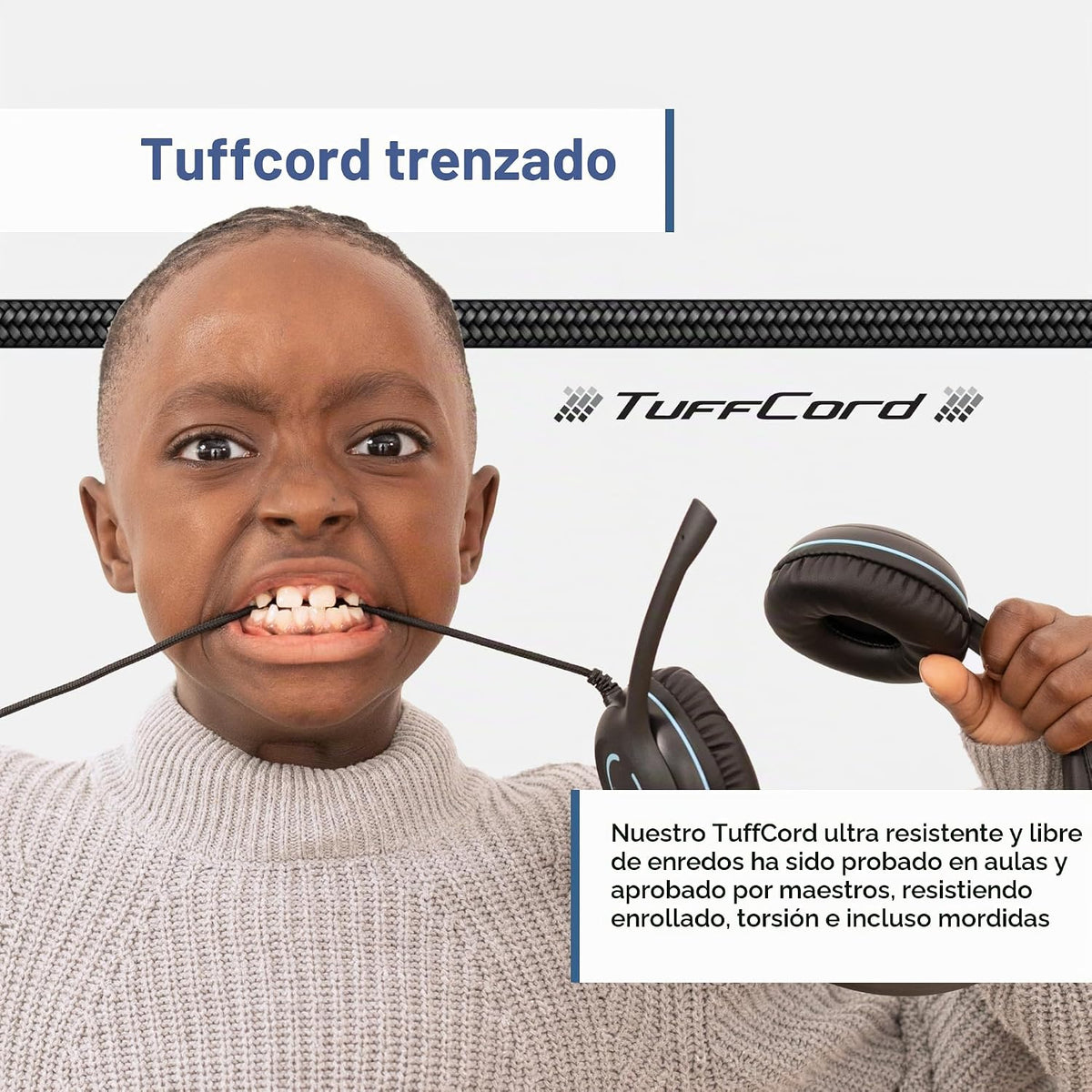 Cyber Acoustics AC-5002 Auriculares estéreo de 3,5 mm con TuffCor...