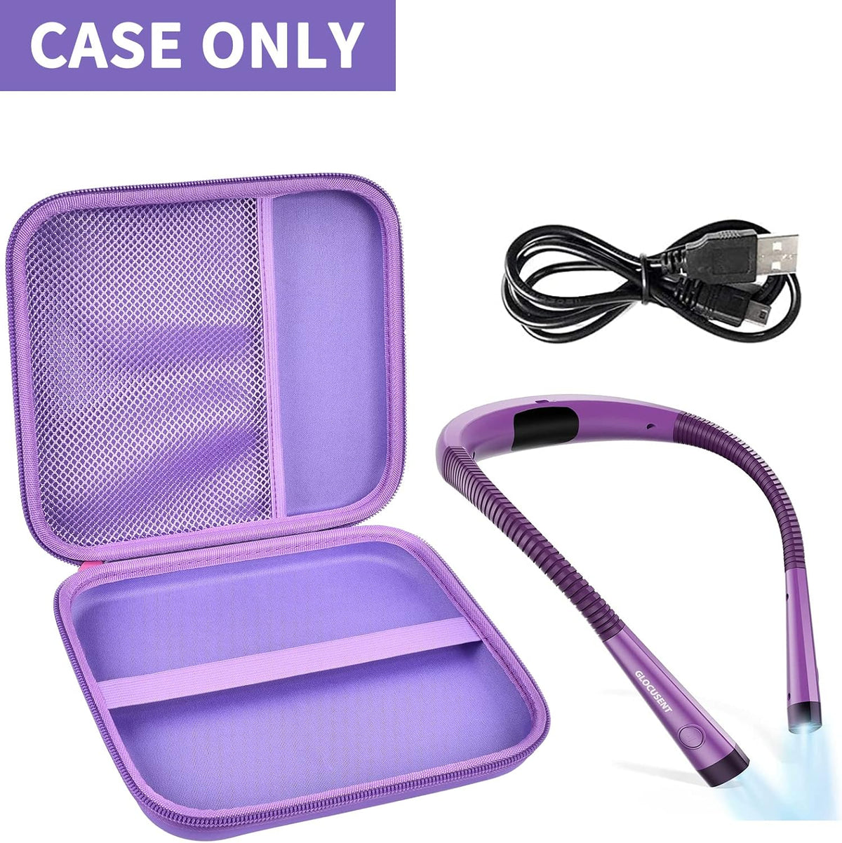 GWCASE Funda compatible con luz LED Glocusent para leer el cuello +...