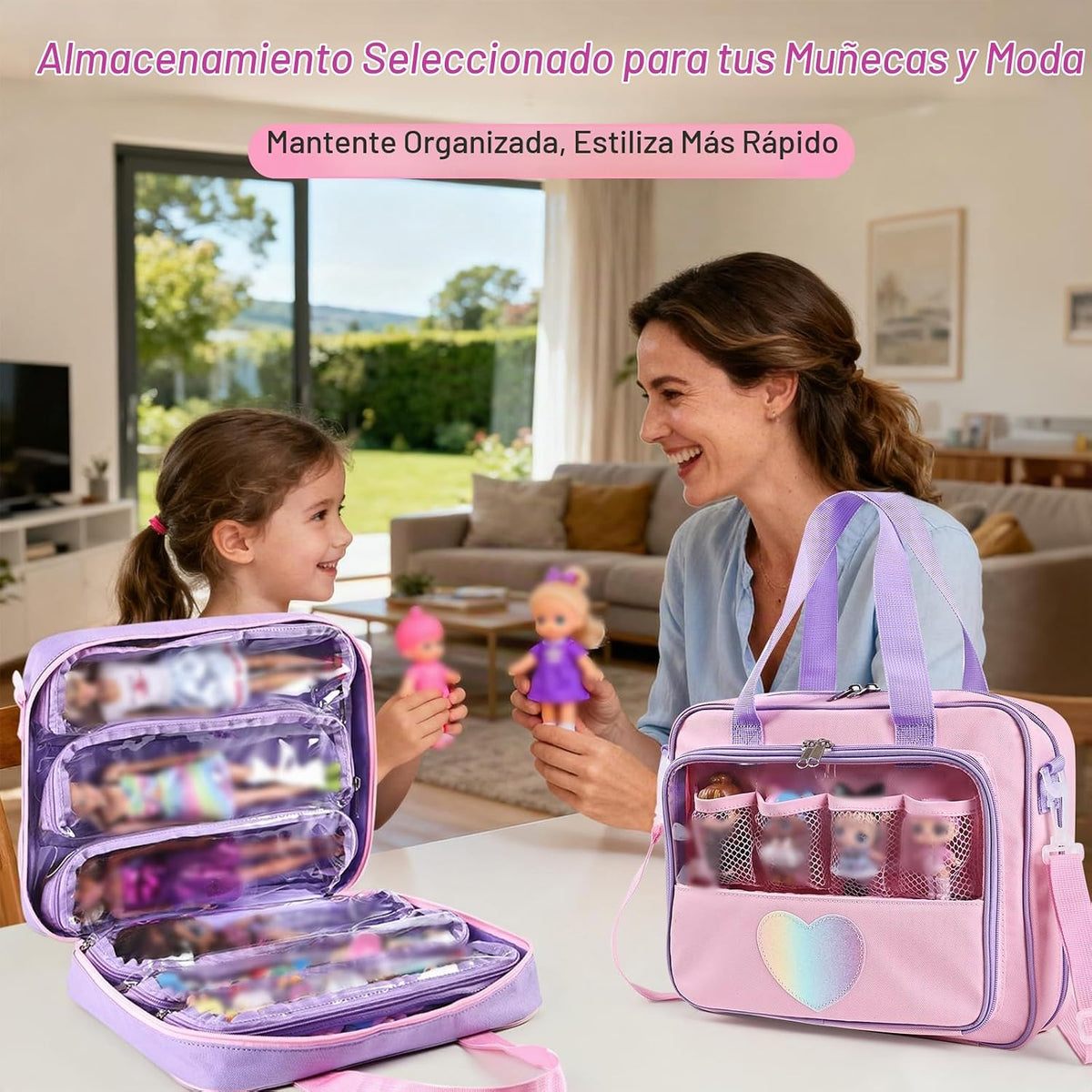 Craflakow - Bolsa de transporte para muñecas compatible con muñecas...