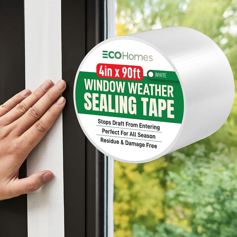 ECOHomes Cinta de sellado para ventanas (4 pulgadas de ancho x 90 p...