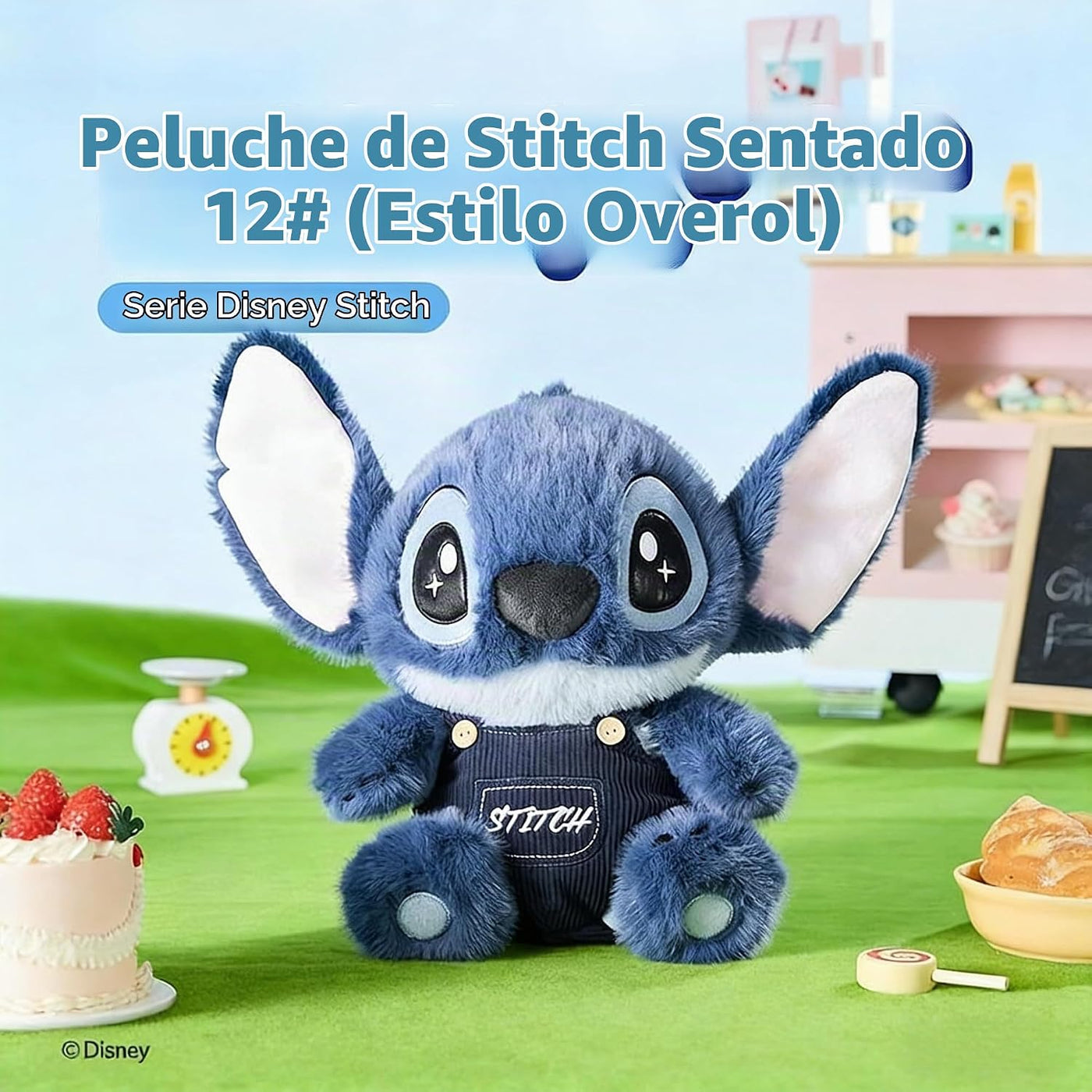 MINISO Disney Lilo &amp; Stitch - Peluche de punto sentado de 14 pu...