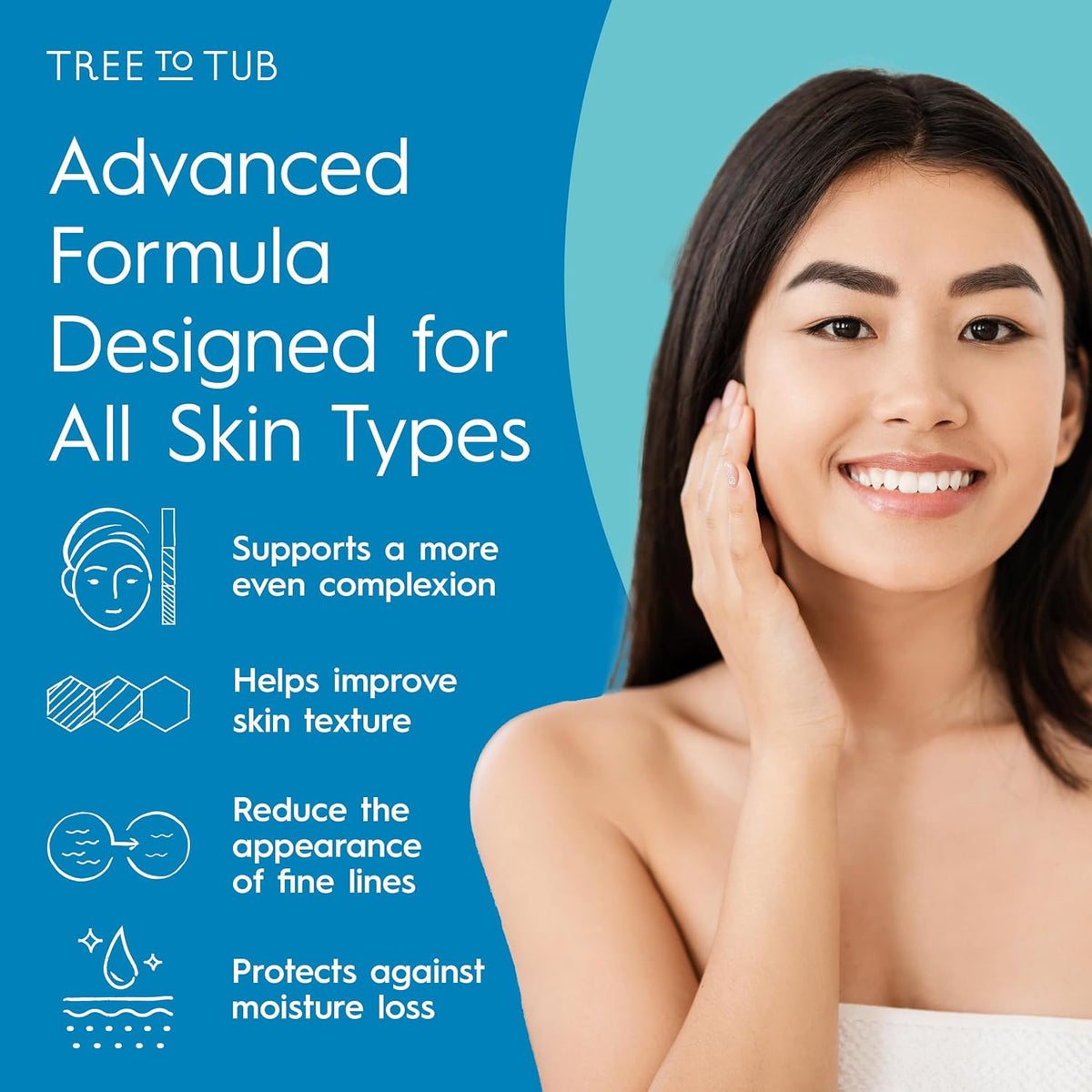 Tree To Tub Suero doble ácido hialurónico de ácido hialurónico para...