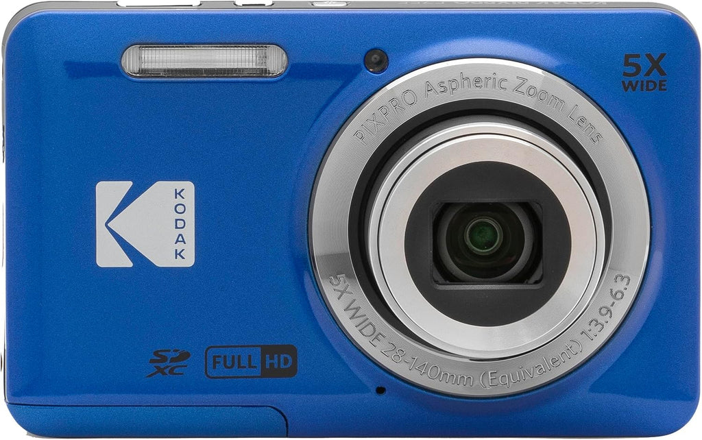 Kodak PIXPRO FZ55 - Cámara digital azul de 16 MP con zoom óptico 5X...