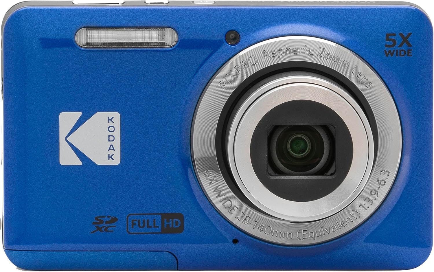 Kodak PIXPRO FZ55 - Cámara digital azul de 16 MP con zoom óptico 5X...