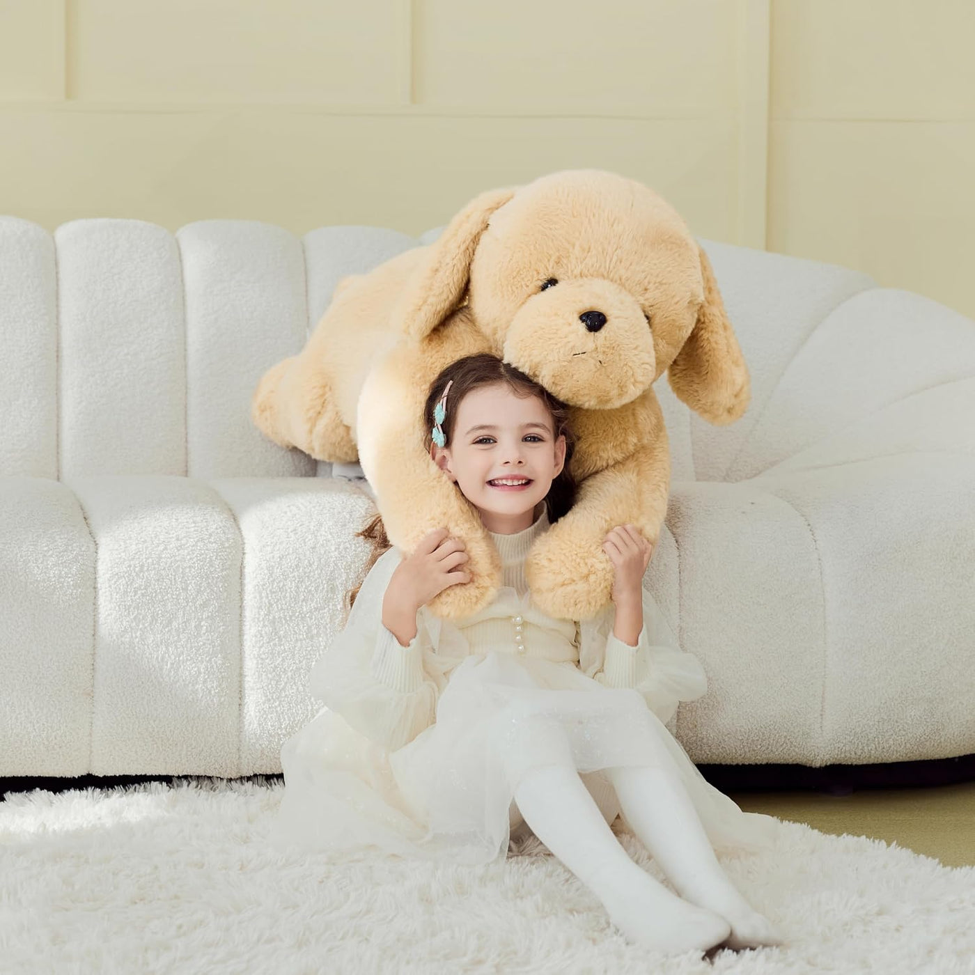 IKASA Peluche de perro labrador gigante de 30 pulgadas, súper suave...
