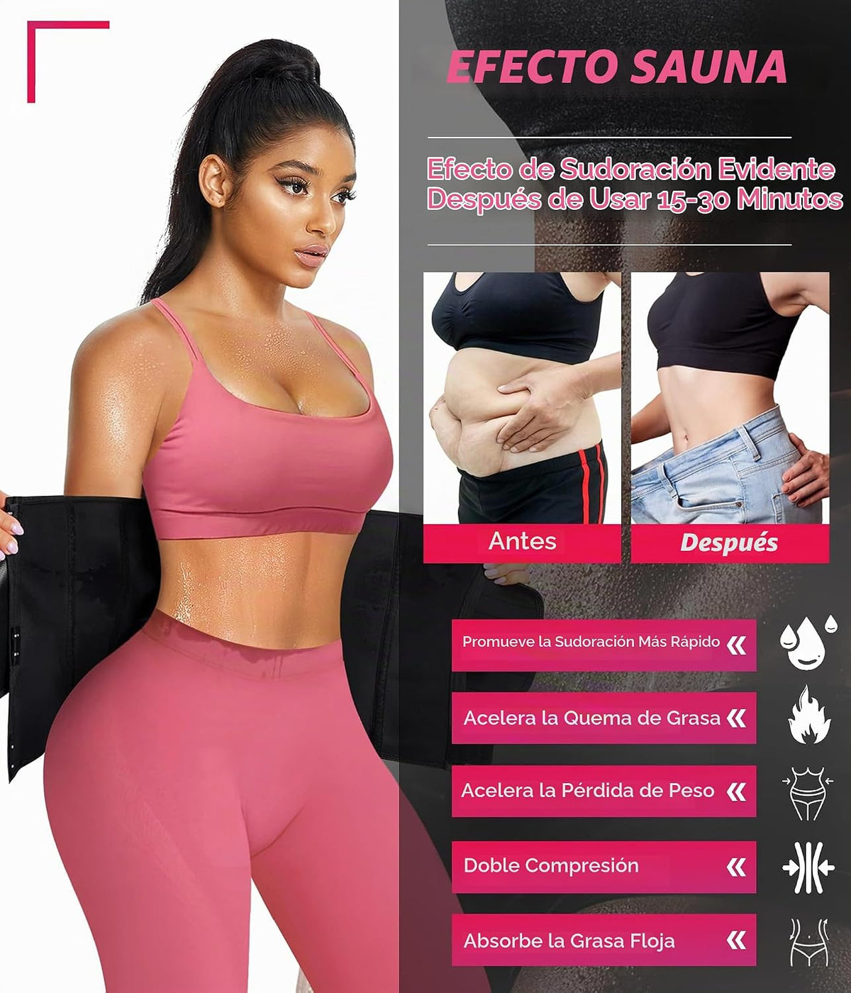 TrainingGirl - Cinturón de entrenamiento de cintura para mujer, cor...