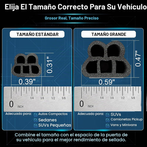 alophoty - Tira de sellado para puerta de automóvil de 5 agujeros,...