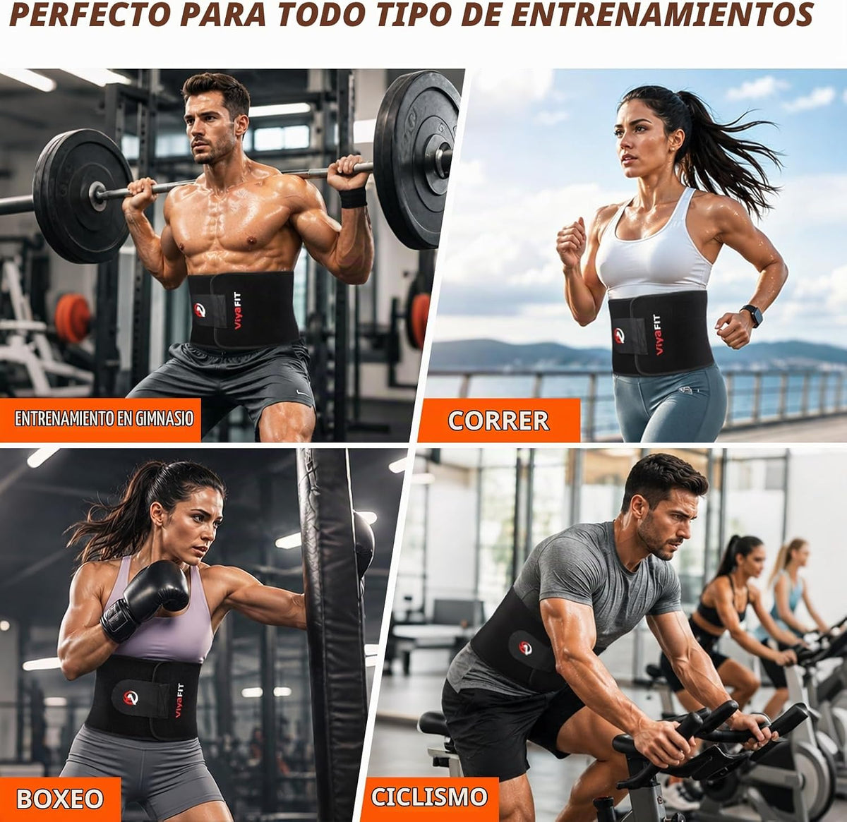 Viyafit Cinturón Reductor de Cintura, Entrenador de Cintura Premium...