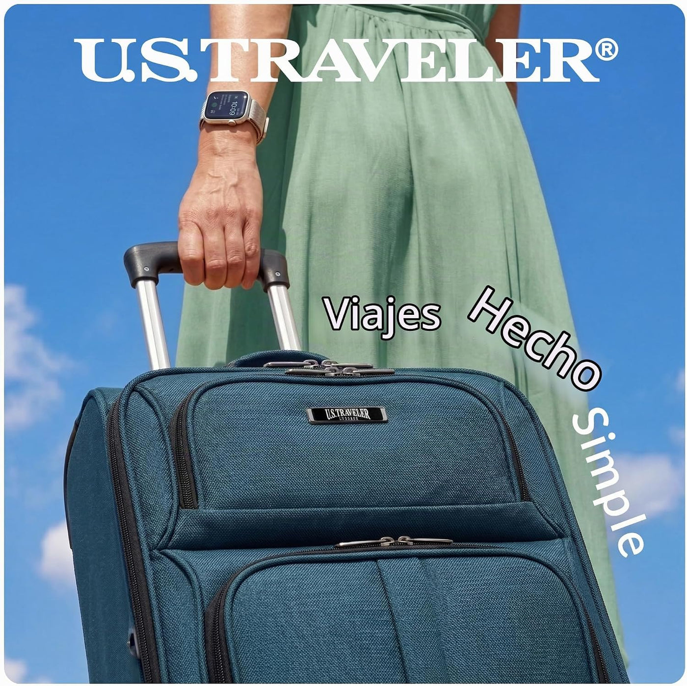 U.S. Traveler Aviron Bay - Equipaje extensible con costado blando,...