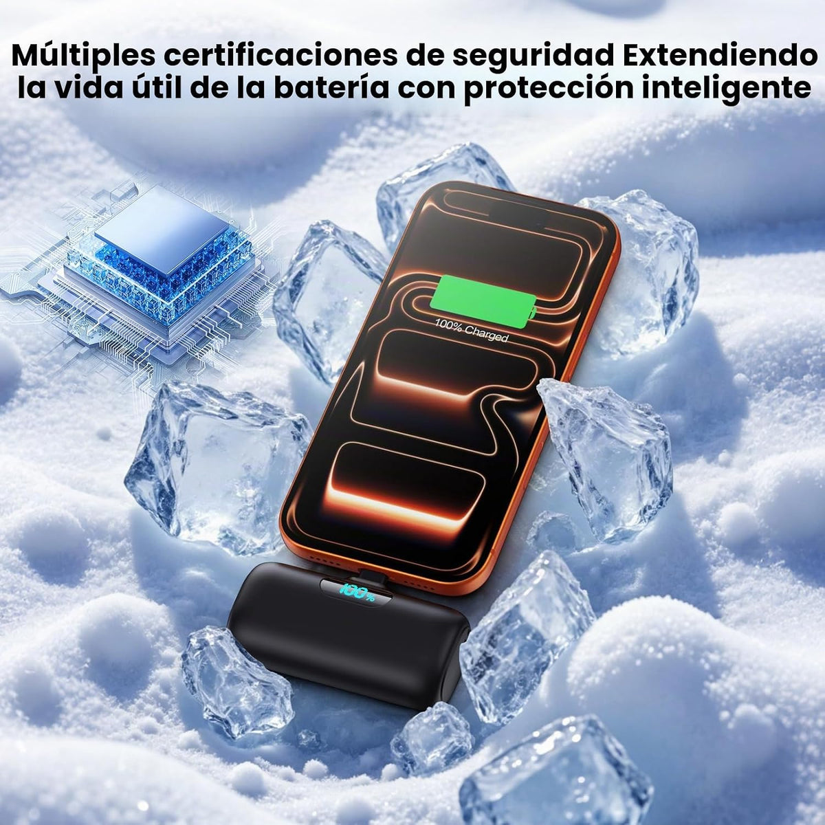 [Paquete de 2] Cargador portátil para iPhone 17\/16\/15, mini USB C...