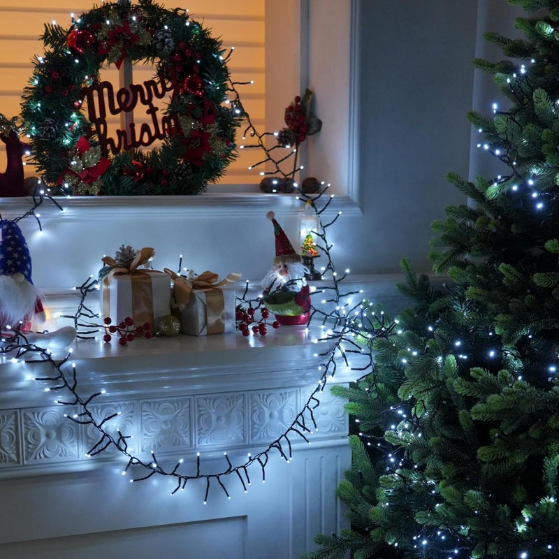 BHCLIGHT Luces de Navidad en racimo de 1500 LED de 75 pies con cont...