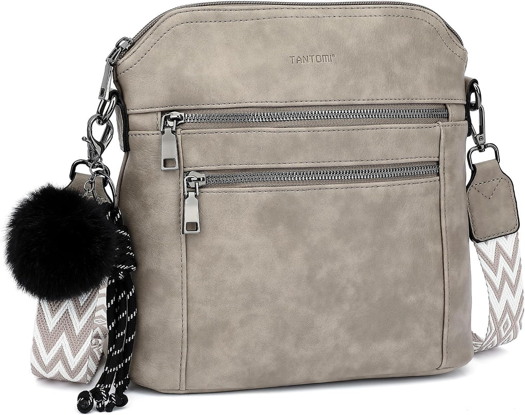Bolso bandolera TANTOMI para mujer: bolso de mano de piel sintética