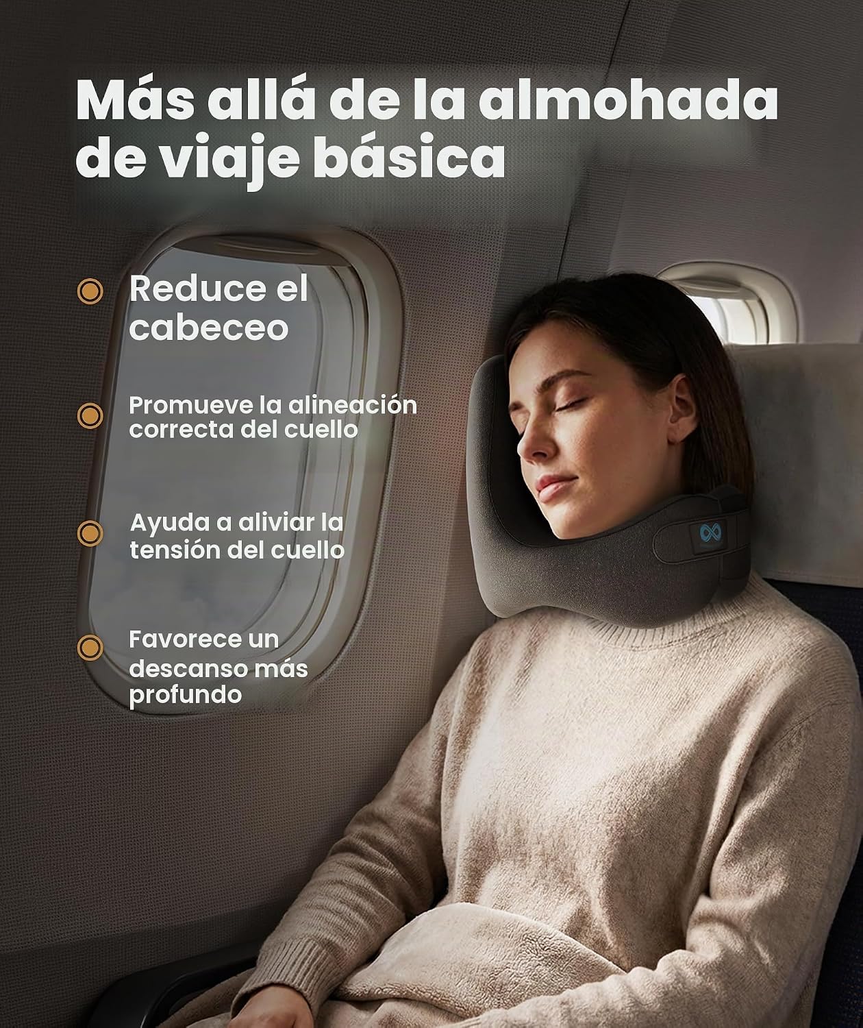 Everlasting Comfort Almohada cervical mejorada para aviones - Repos...