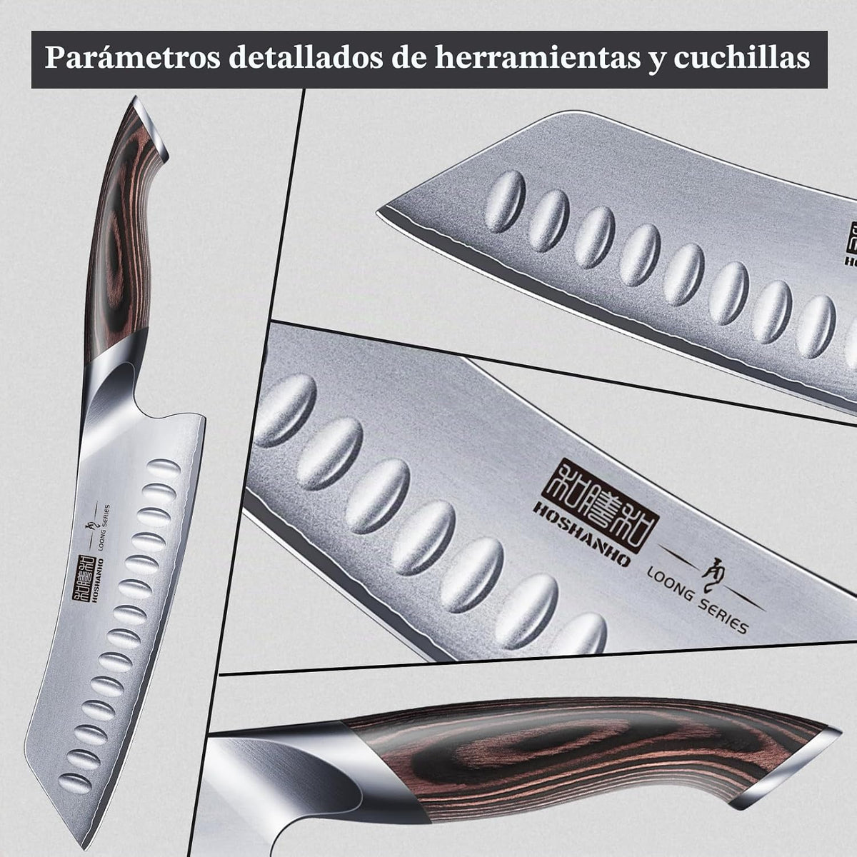HOSHANHO - Cuchillo de chef japonés de 7 pulgadas, cuchillo de coci...