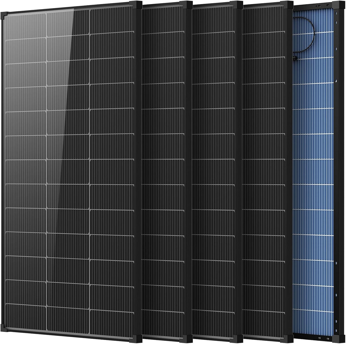 AeternaSol Paneles solares de 800 W, 4 paneles solares bifaciales d...