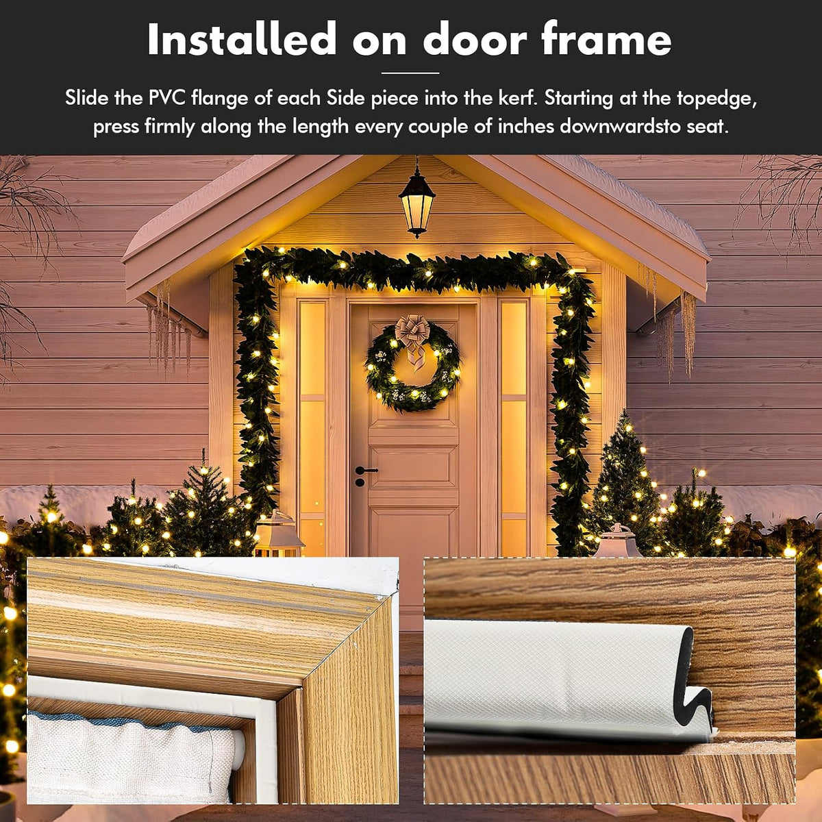 BBTO Burlete para puertas y ventanas para exteriores con forma de V...