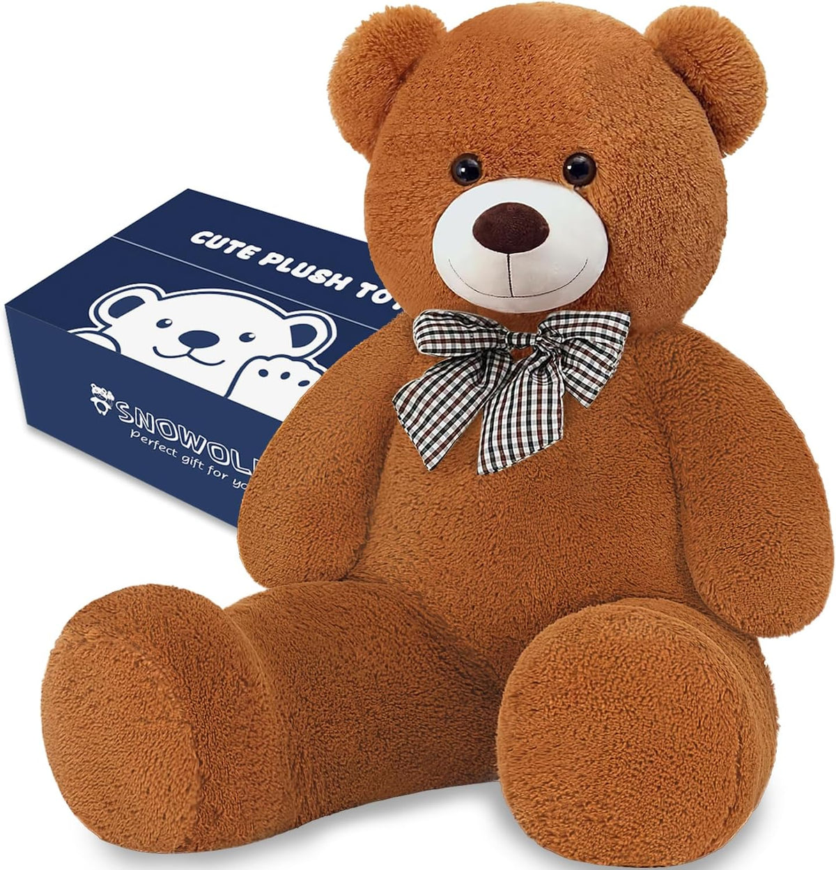 Oso de peluche gigante de 4 pies, lindo animal de peluche grande de...