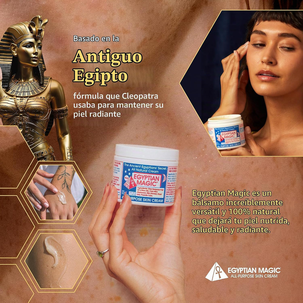 Egyptian Magic - Crema hidratante multiusos para cara, cuerpo y pie...
