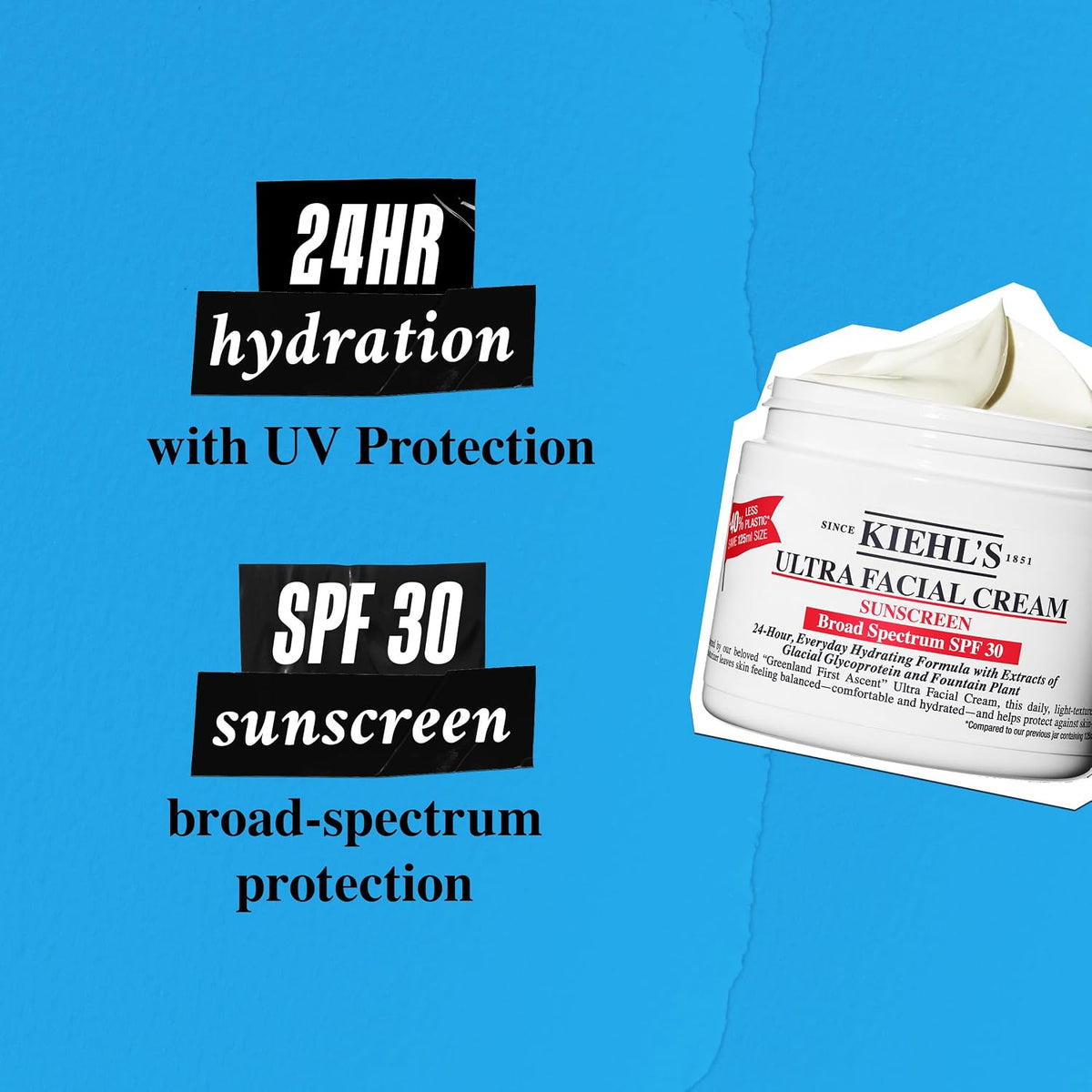 Kiehl's Crema Ultra Facial con SPF 30, Hidratante Facial Ligero...