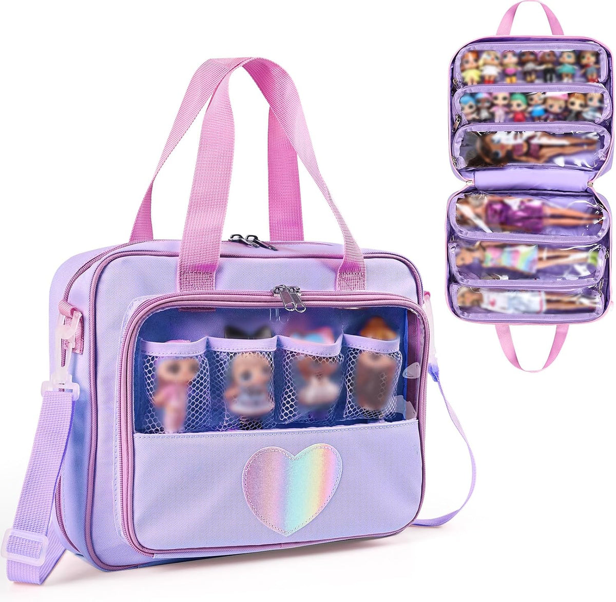 Craflakow - Bolsa de transporte para muñecas compatible con muñecas...
