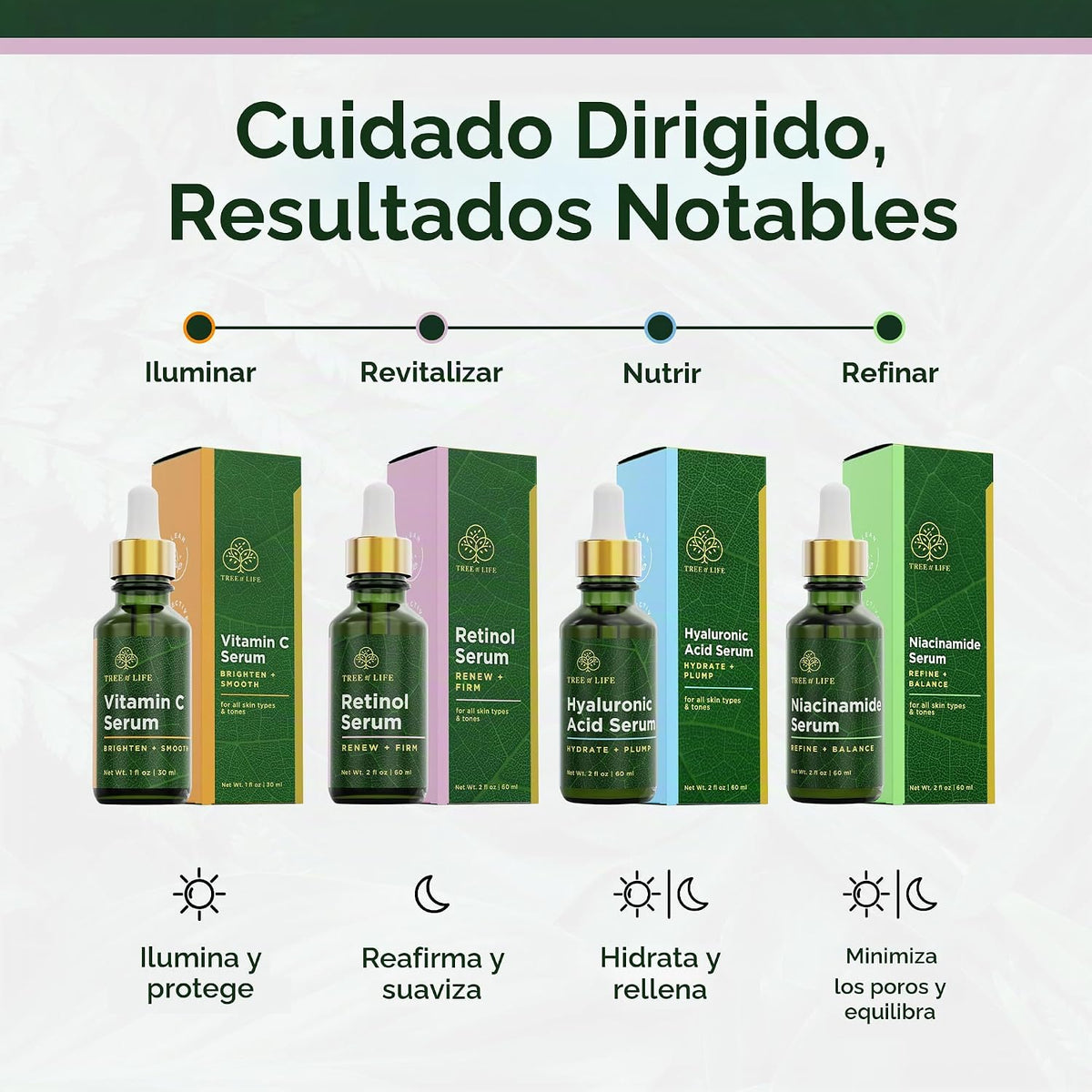 Suero de retinol Tree of Life para rostro, aceite facial antienveje...