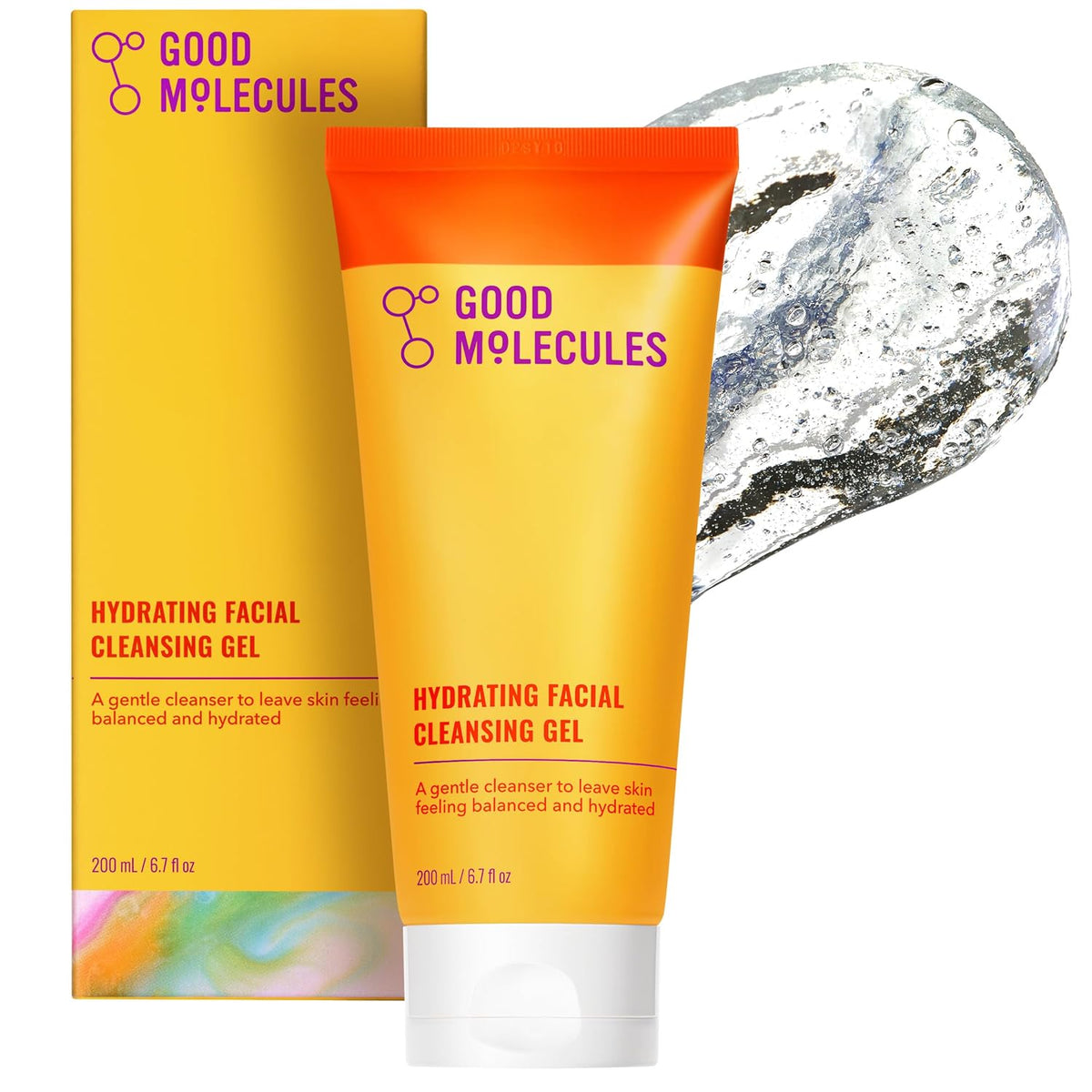 Gel limpiador facial hidratante Good Molecules, lavado facial suave...