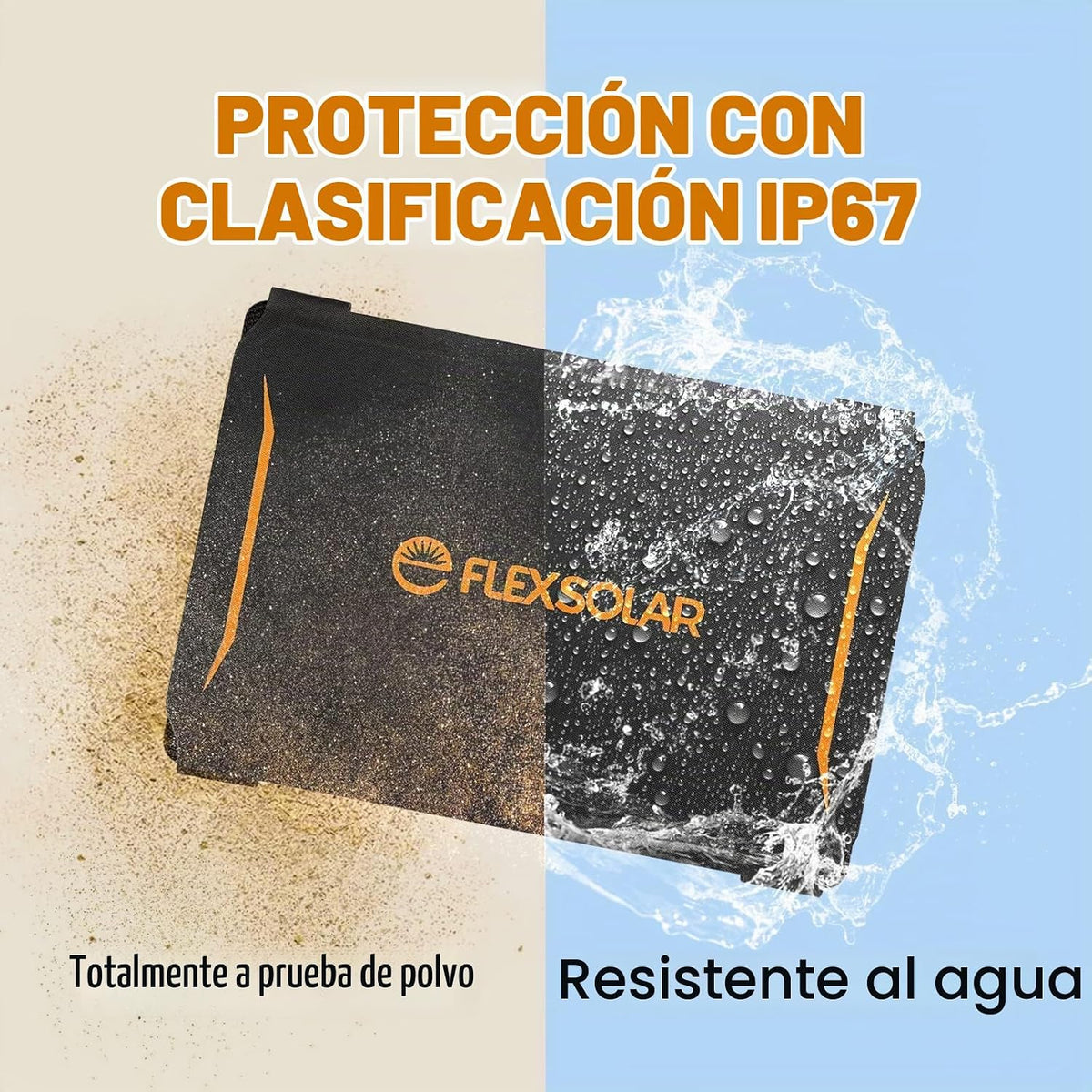 FlexSolar 30W Cargador de Panel Solar Portátil QC3.0 18W USB-A USB-...