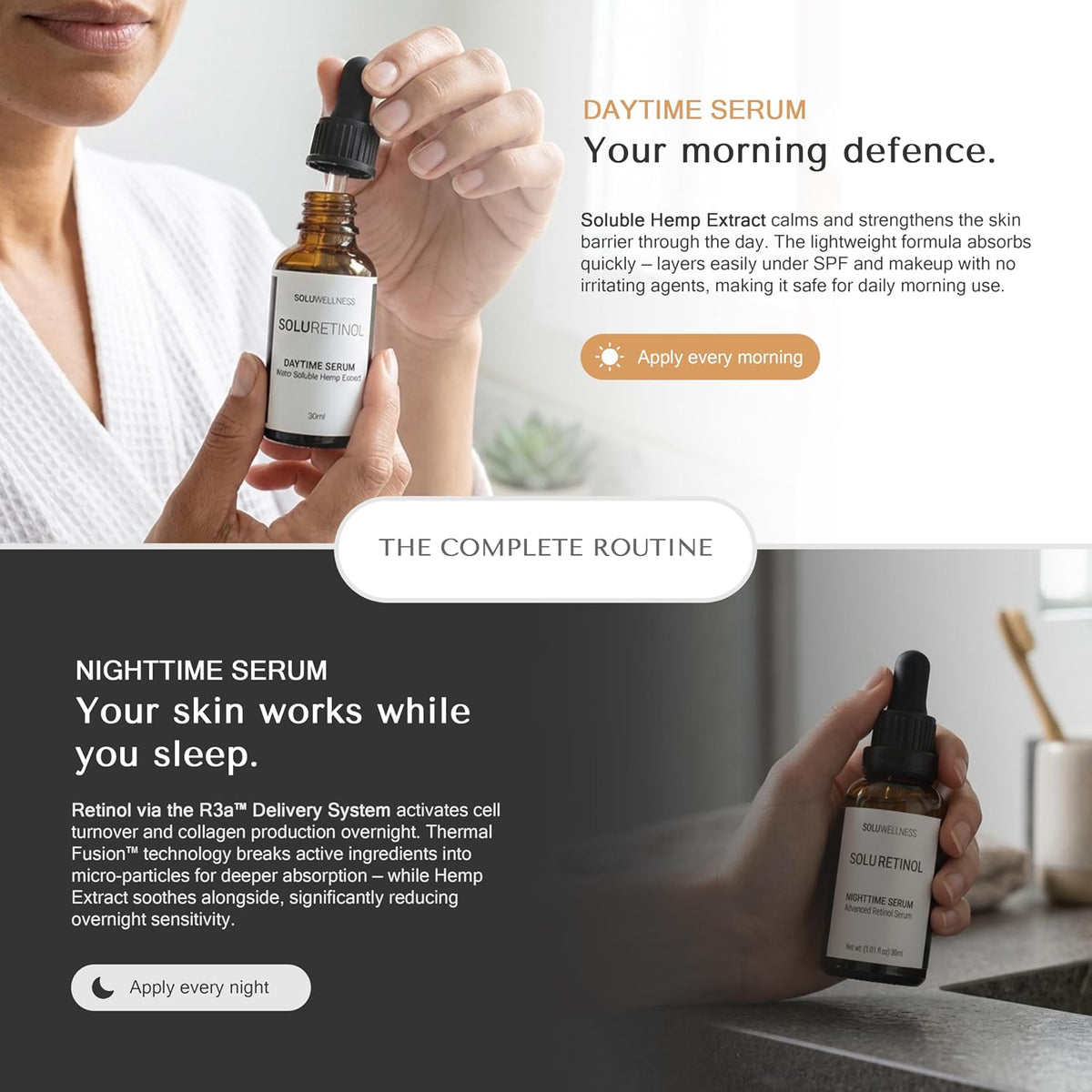 Suero de retinol para arrugas faciales \u2013 Sistema renovador de...