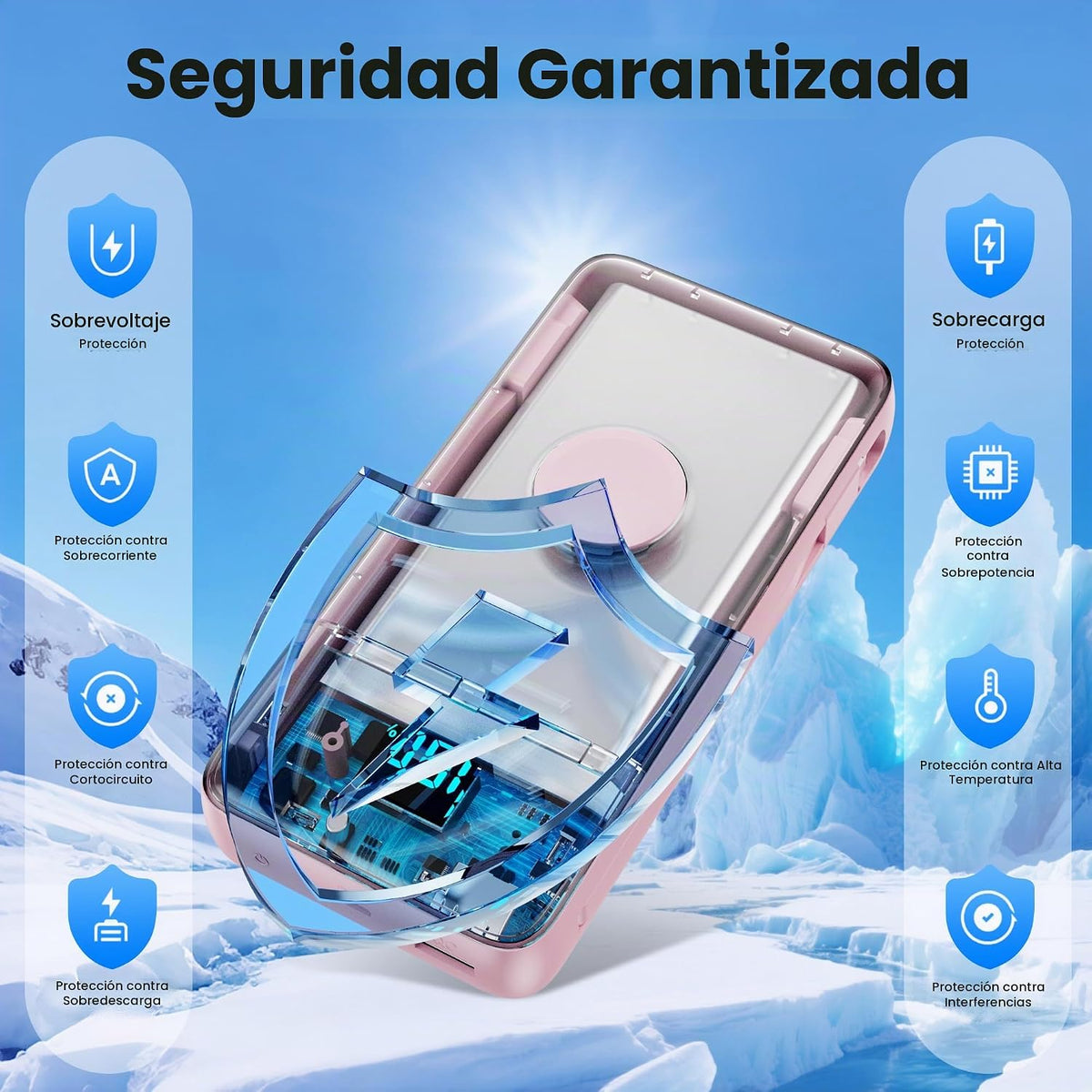 Cargador portátil de 40800 mAh con cables integrados, batería portá...
