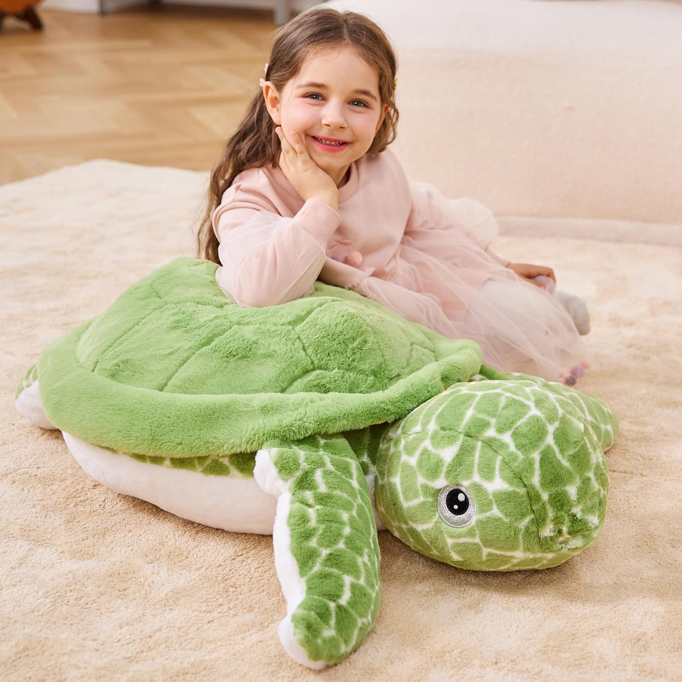 IKASA - Peluche gigante de tortuga marina de felpa, juguete de anim...