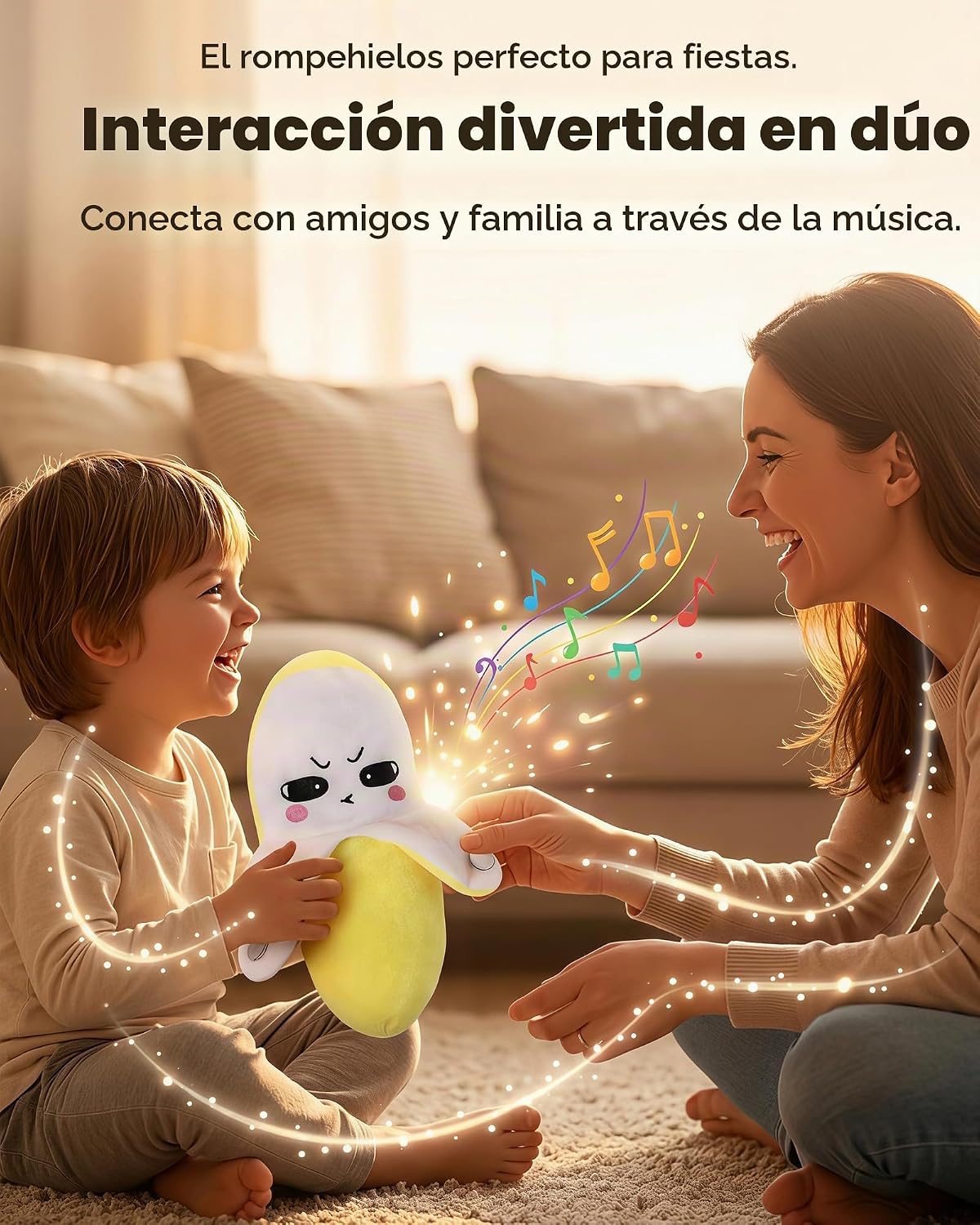 YXuan Juguete sensorial musical de felpa suave, juguete de peluche...