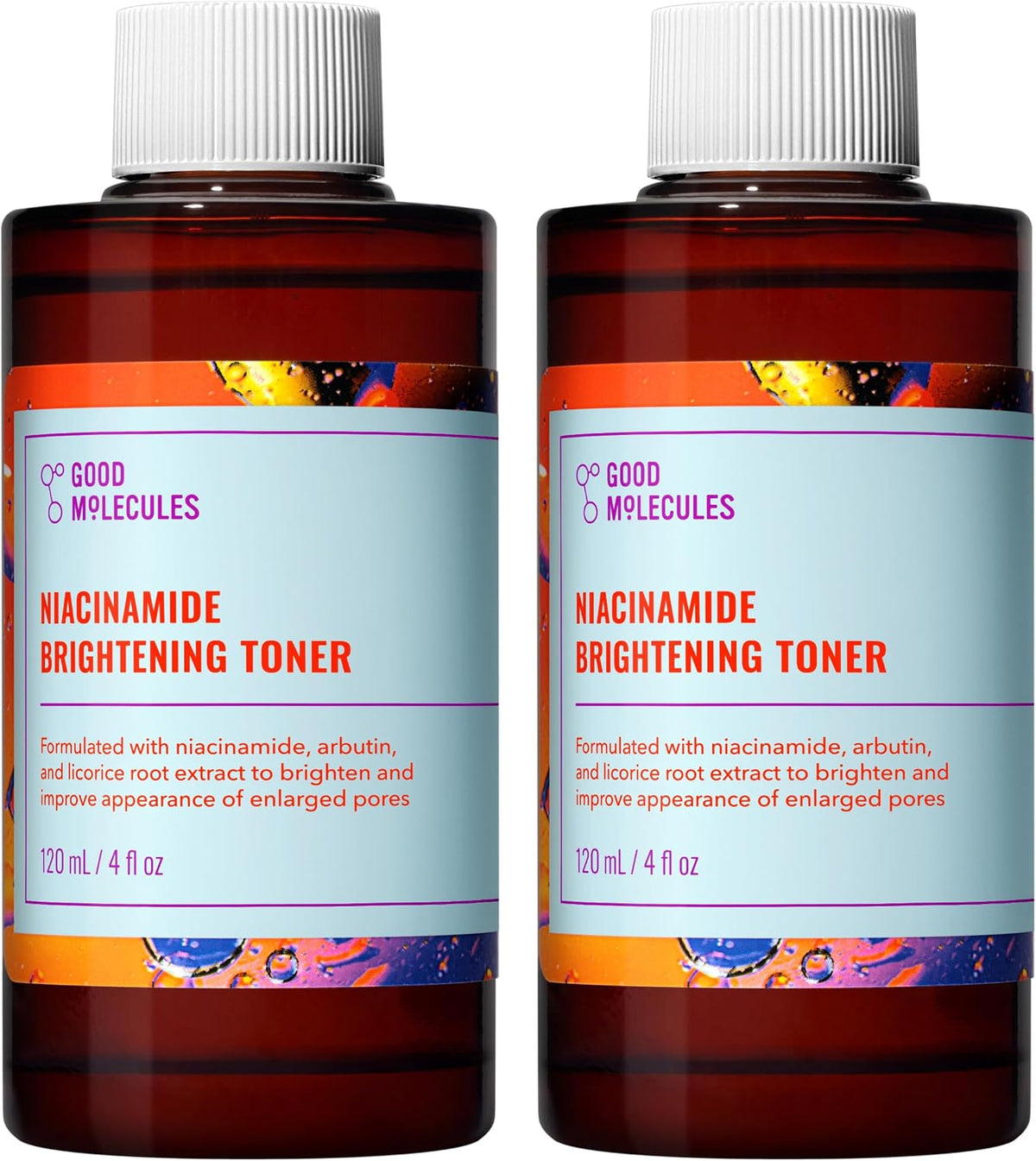 Good Molecules - Tóner iluminador de niacinamida con arbutina, paqu...