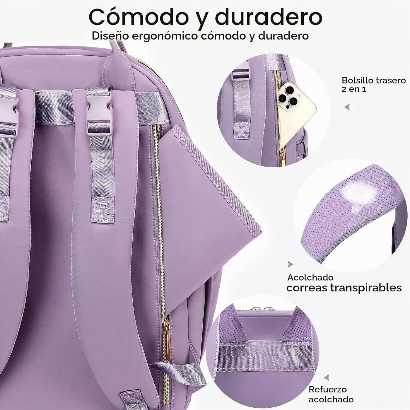 Mochila para pañales, grande, multifuncional, para niños, niñas y b...