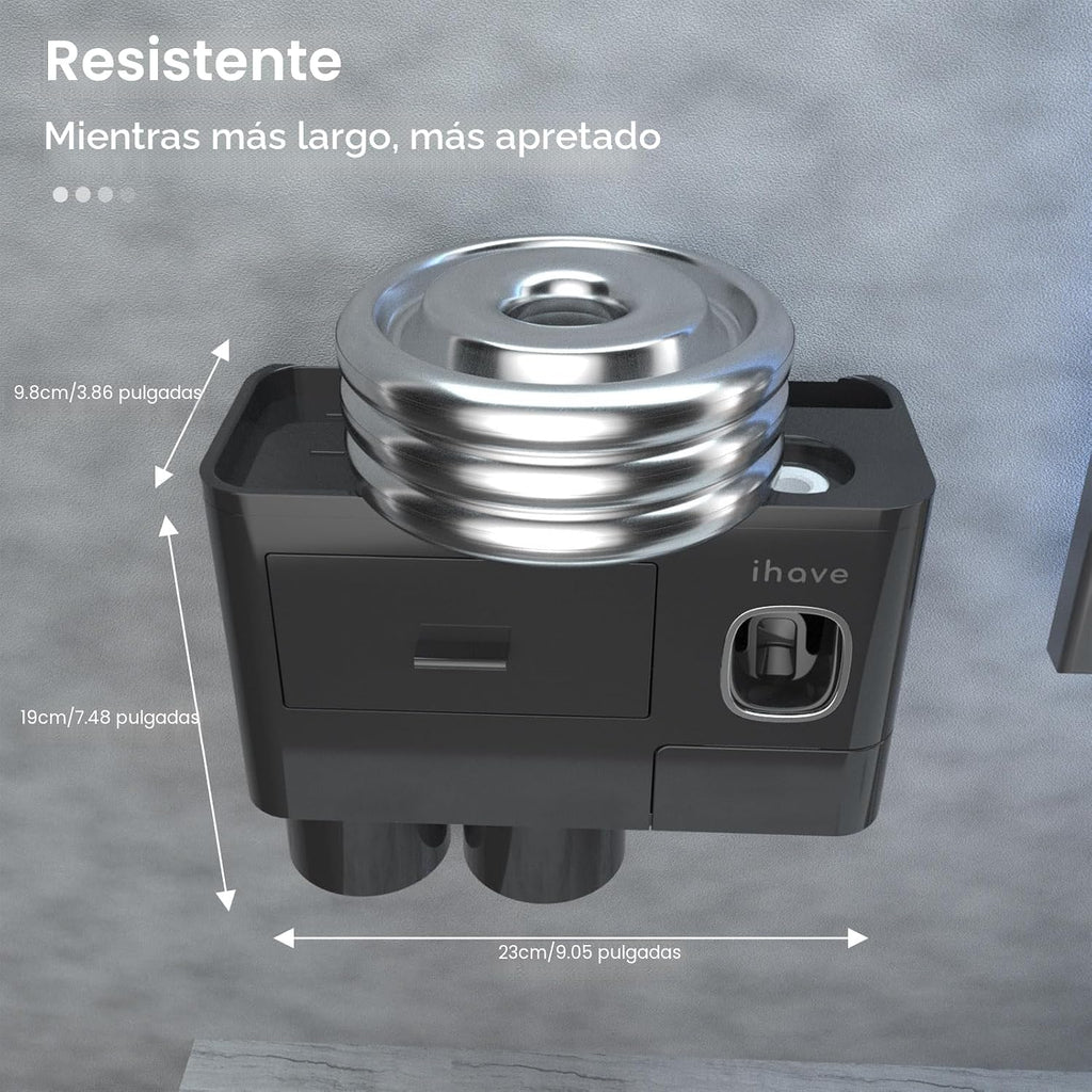iHave Soportes para cepillos de dientes montados en la pared con |...