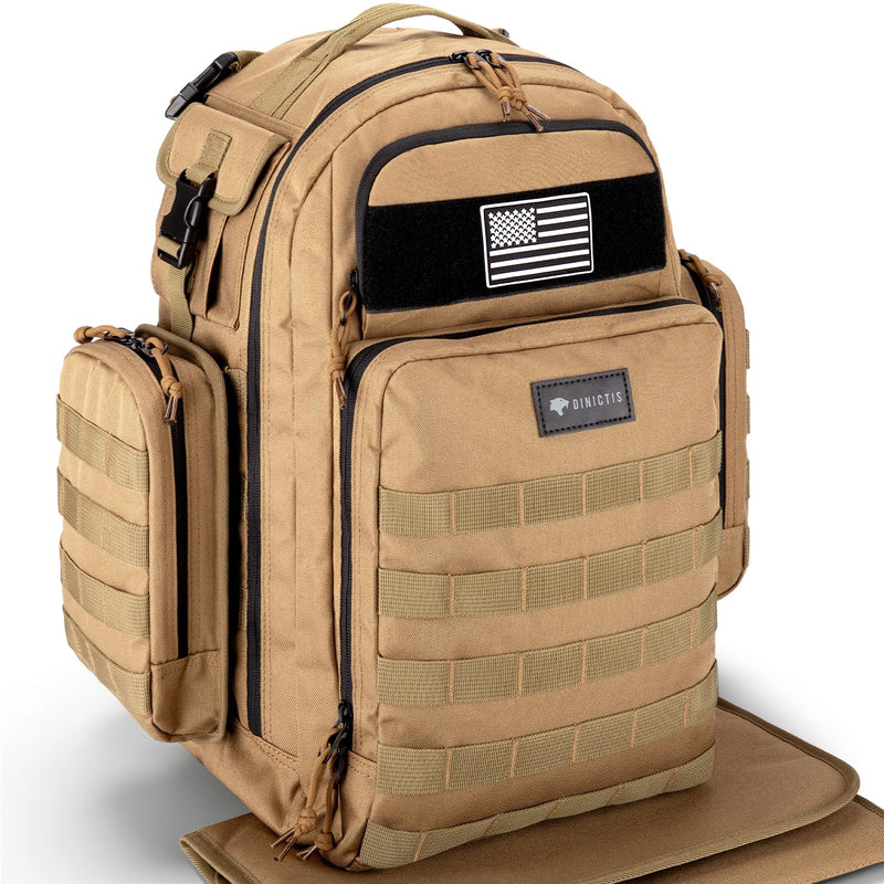 Dinictis Bolsa de pañales para papá, mochila para pañales para homb...