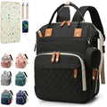 SHITIESHOU Bolsa de pañales mochila para bebé, bolsa de pañales par...