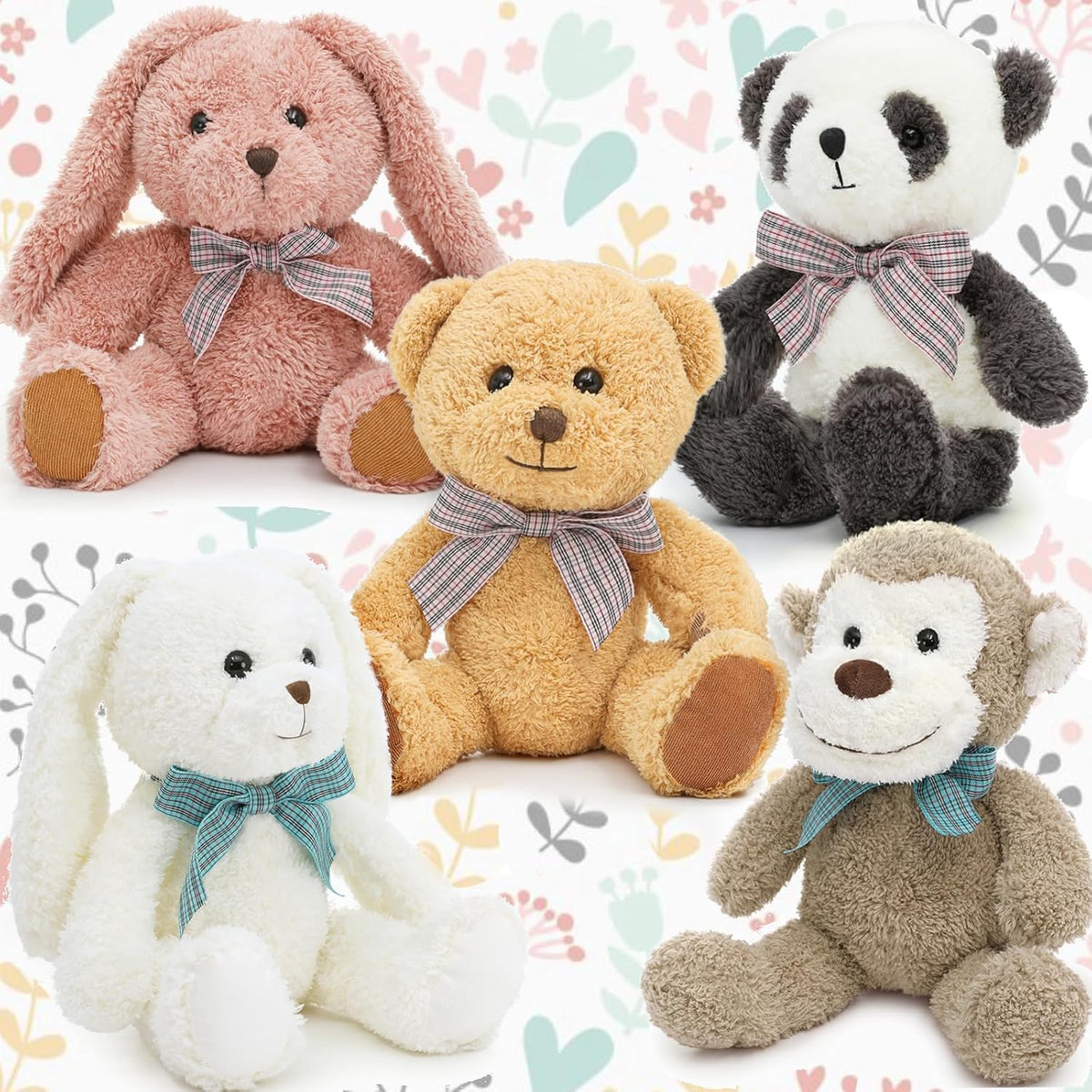 MaoGoLan Juego de animales de peluche de 13 pulgadas a granel, paqu...