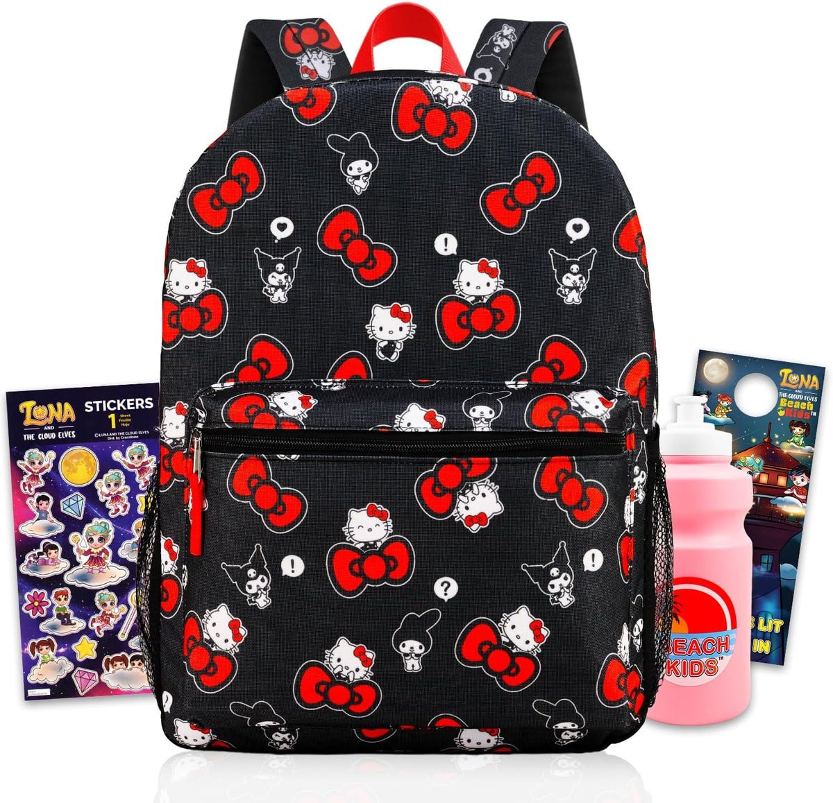 Hello Kitty Mochila para niñas - Paquete con mochila escolar Hello...