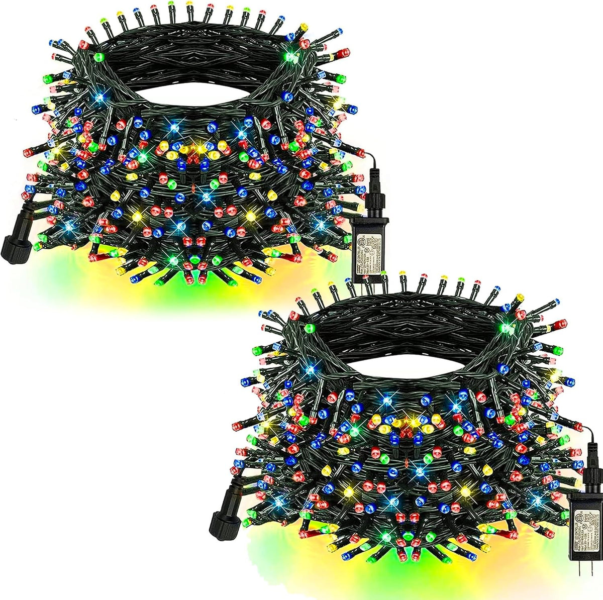TW SHINE Luces navideñas, total de 400 LED de 132 pies, luces navid...