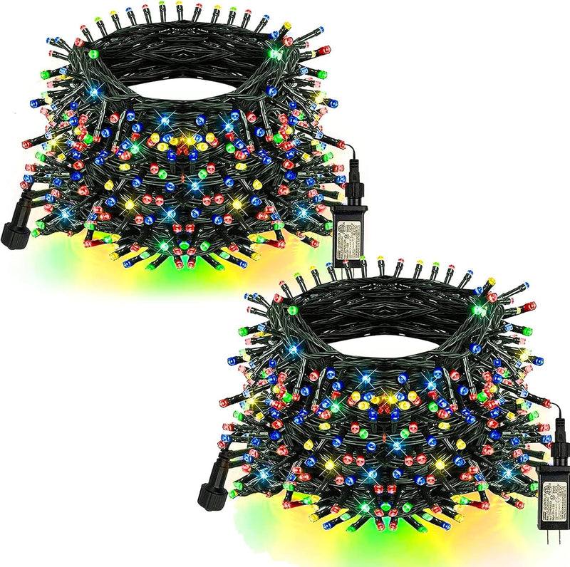 TW SHINE Luces navideñas, total de 400 LED de 132 pies, luces navid...