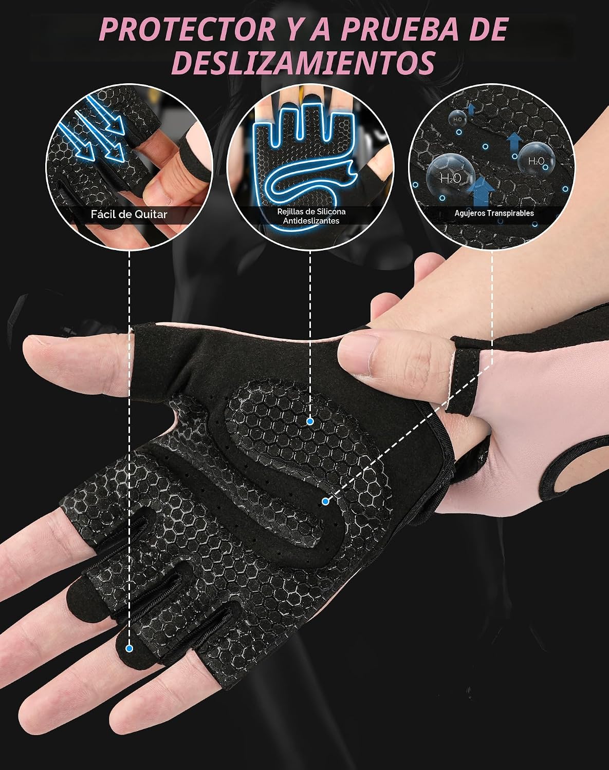 Guantes de entrenamiento COFIT transpirables y antideslizantes, gua...