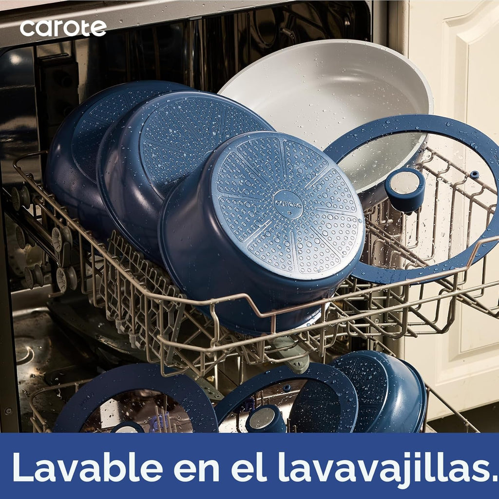 CAROTE Juego de Baterías de Cocina de Cerámica de 27 Piezas, Juego...