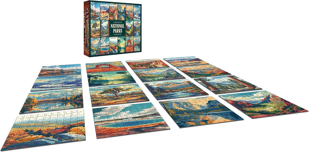 RoseArt - Juego de caja de rompecabezas de parques nacionales - 16...