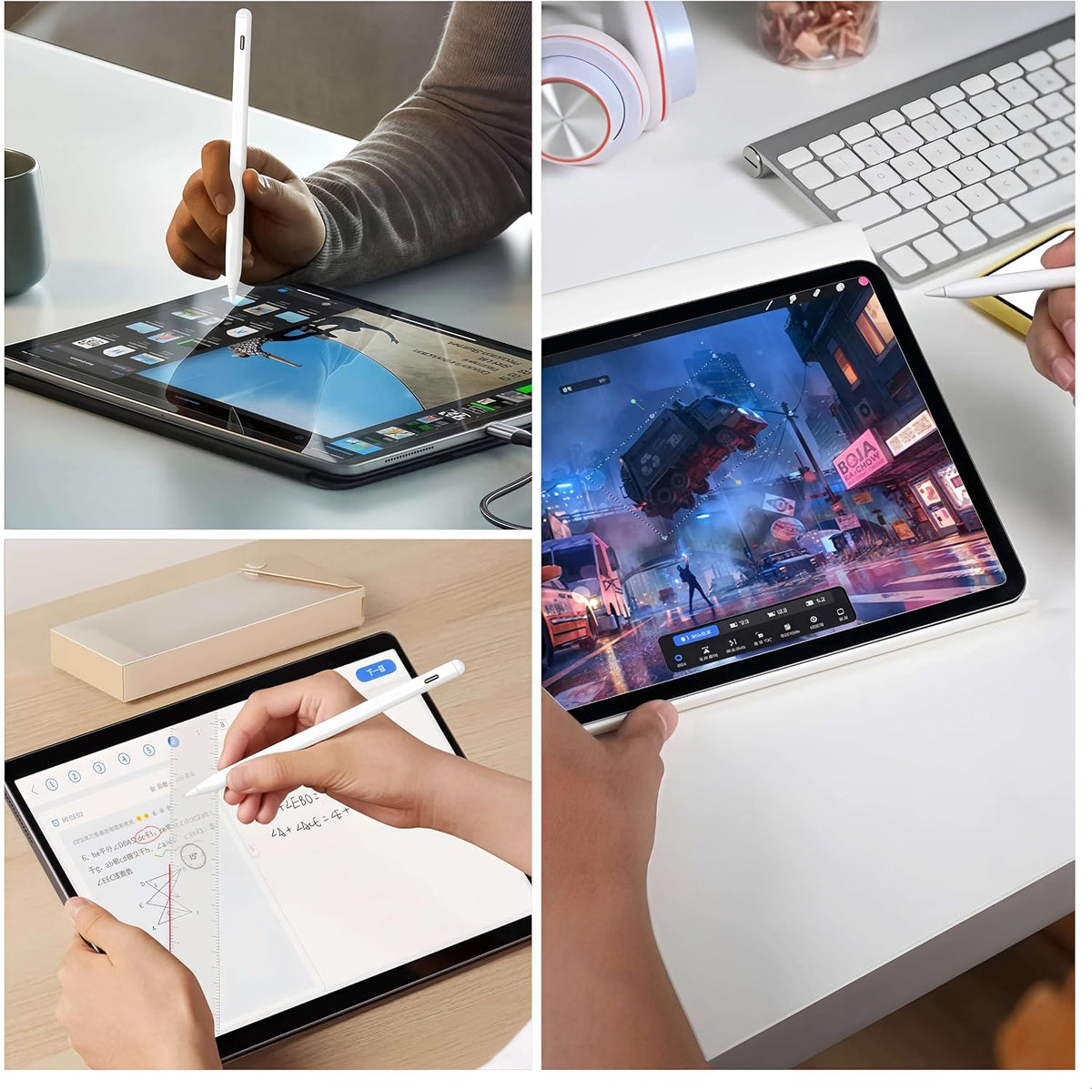 Lápiz óptico para iPad 2018-2026, 25 minutos de carga rápida con re...