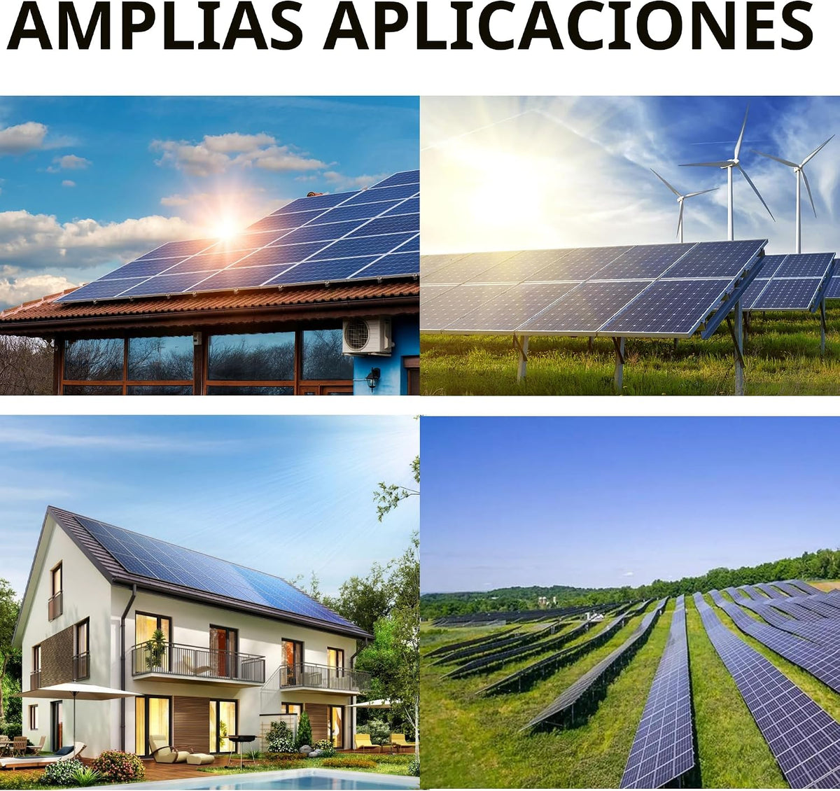 Panel solar tipo N bifacial de 425 vatios, UL 61730, 25% de alta ef...