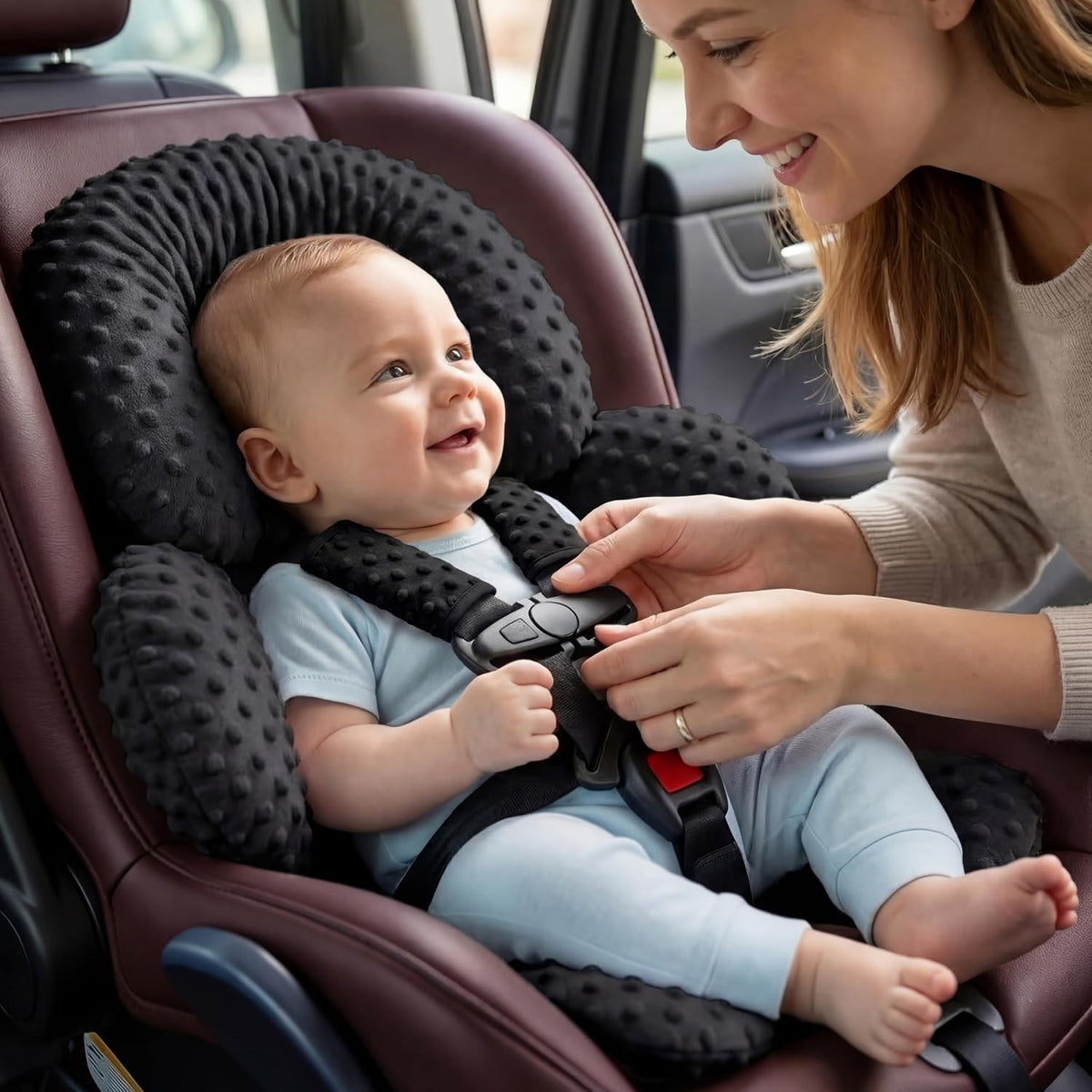 Pro Goleem Inserto para asiento de automóvil infantil, soporte para...