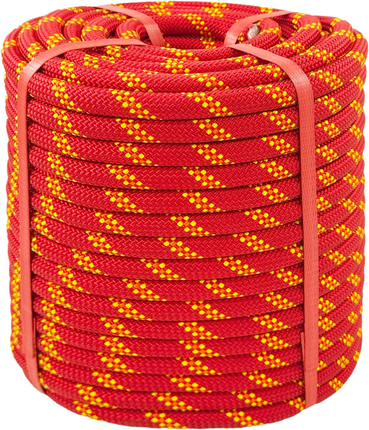 Cuerda de escalada de poliéster para arboristas roja - 1\/2 pulgada...