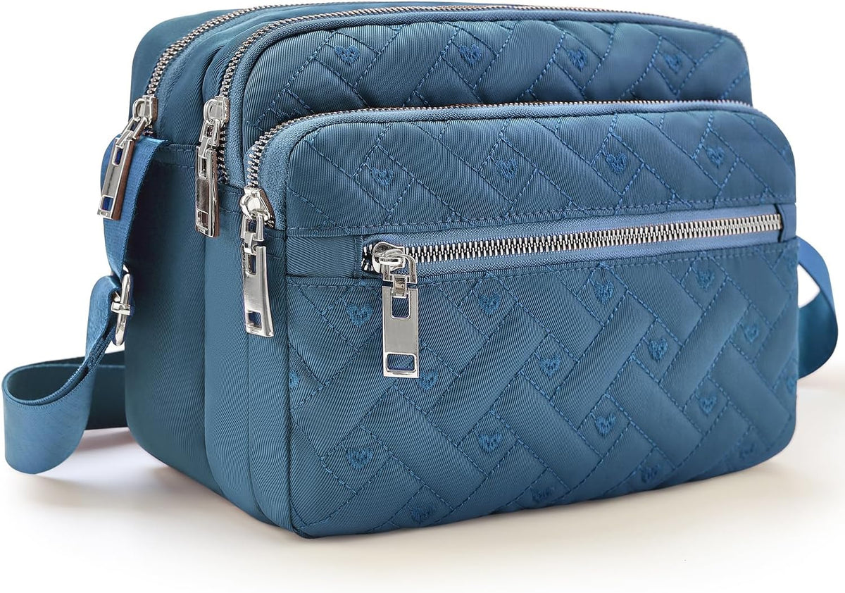 Bolsos cruzados medianos de nailon para mujer, monederos cruzados d...