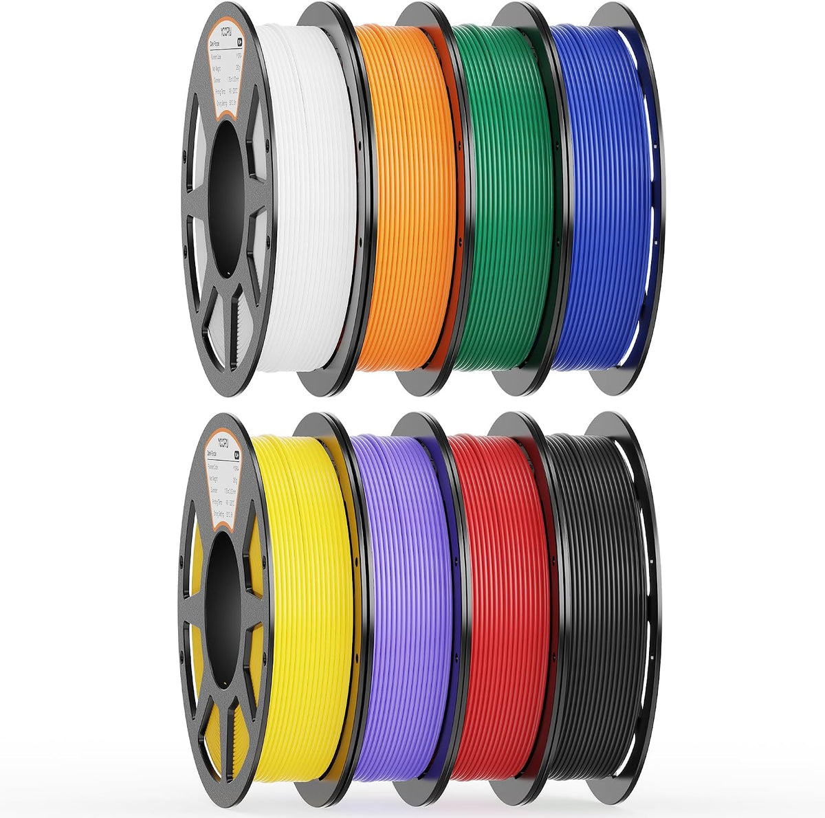 YOOPAI Filamento PLA+ de 0.069 pulgadas, paquete de colores inicial...