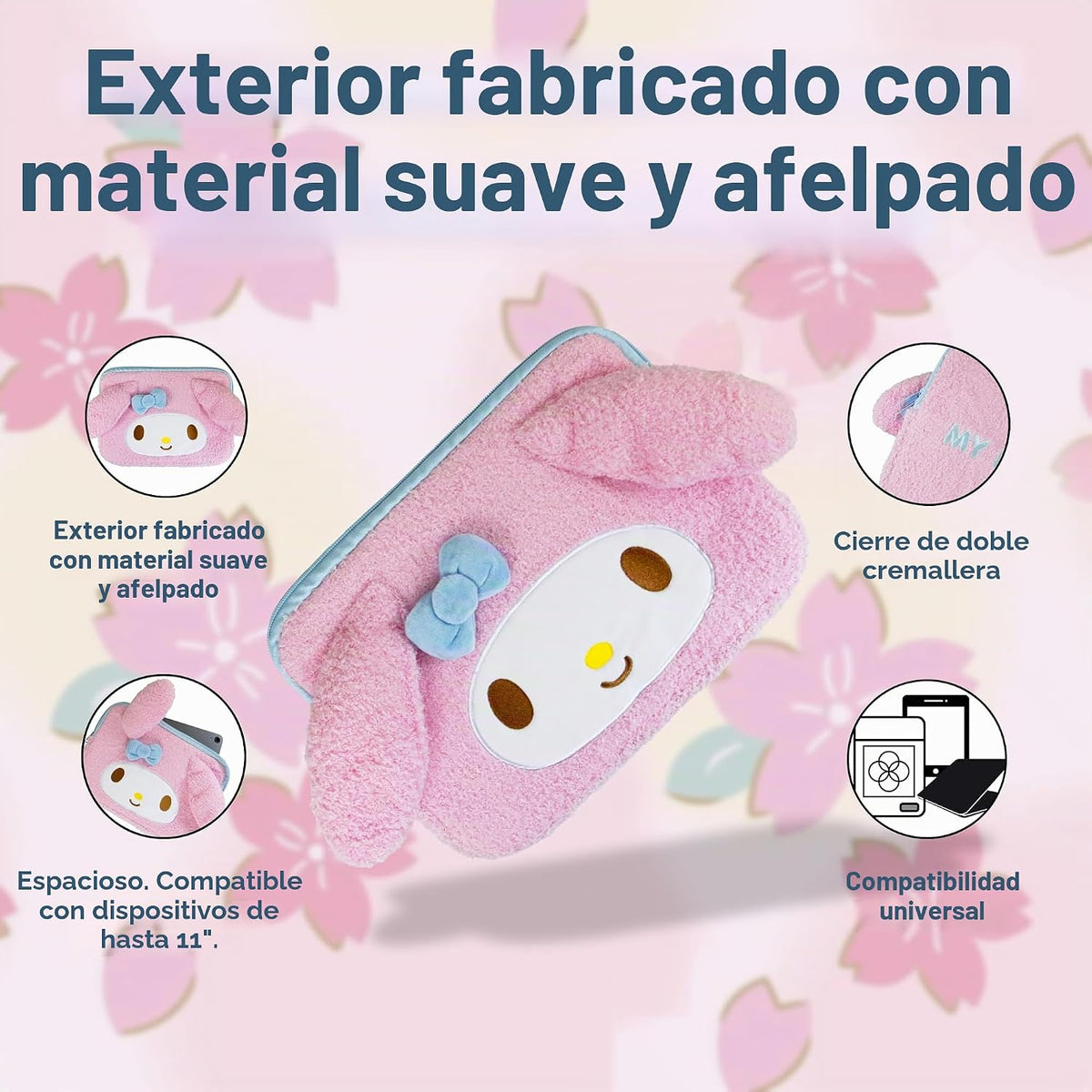 Sonix x Sanrio - Funda de felpa Tech | Funda de transporte mullida...